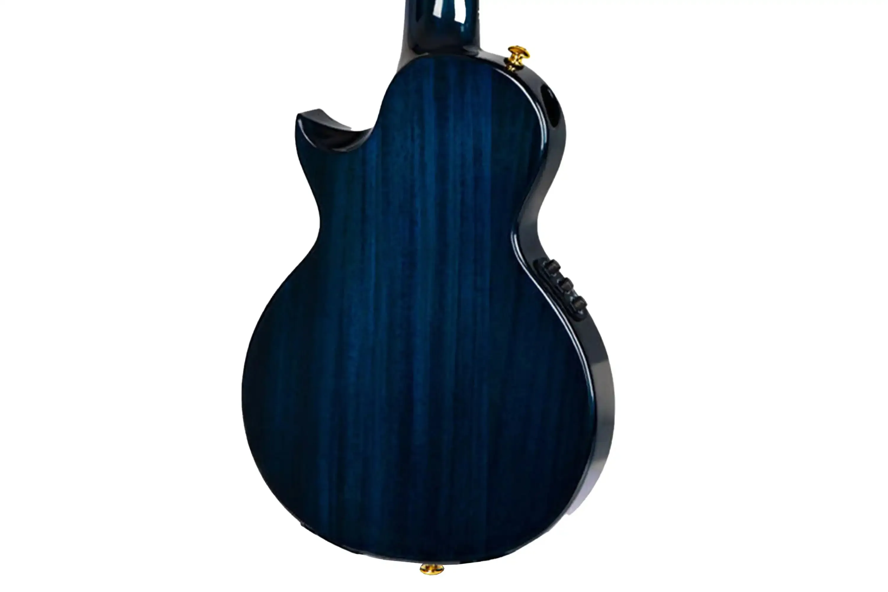 Enya EUT-FEATHER/BU Blue Mahogany Feather Tenor Ukulele w/ Pickup - Image 2
