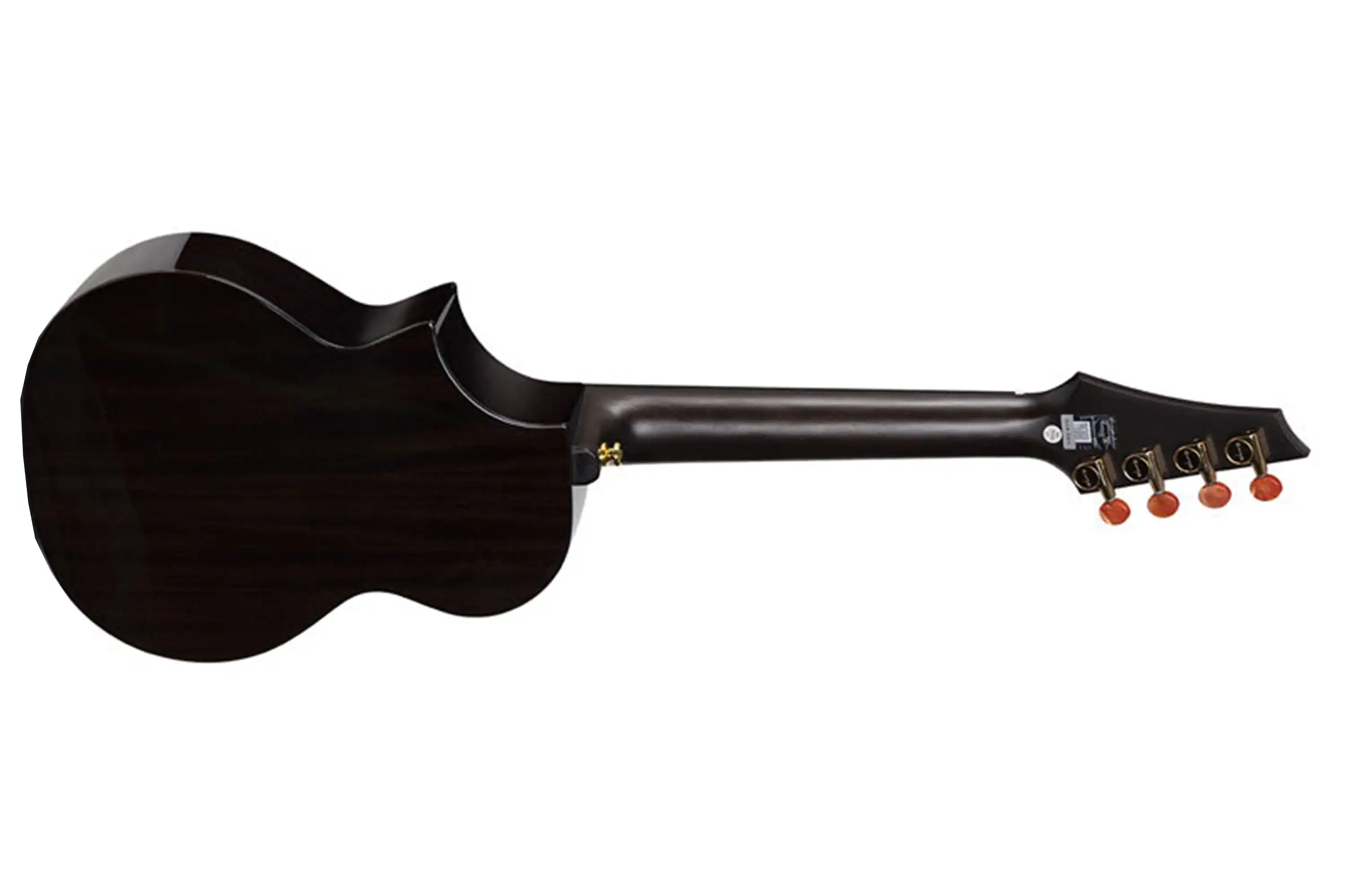 Enya EUT-M6-BK Solid Mahogany Tenor Ukulele - Black - Image 4