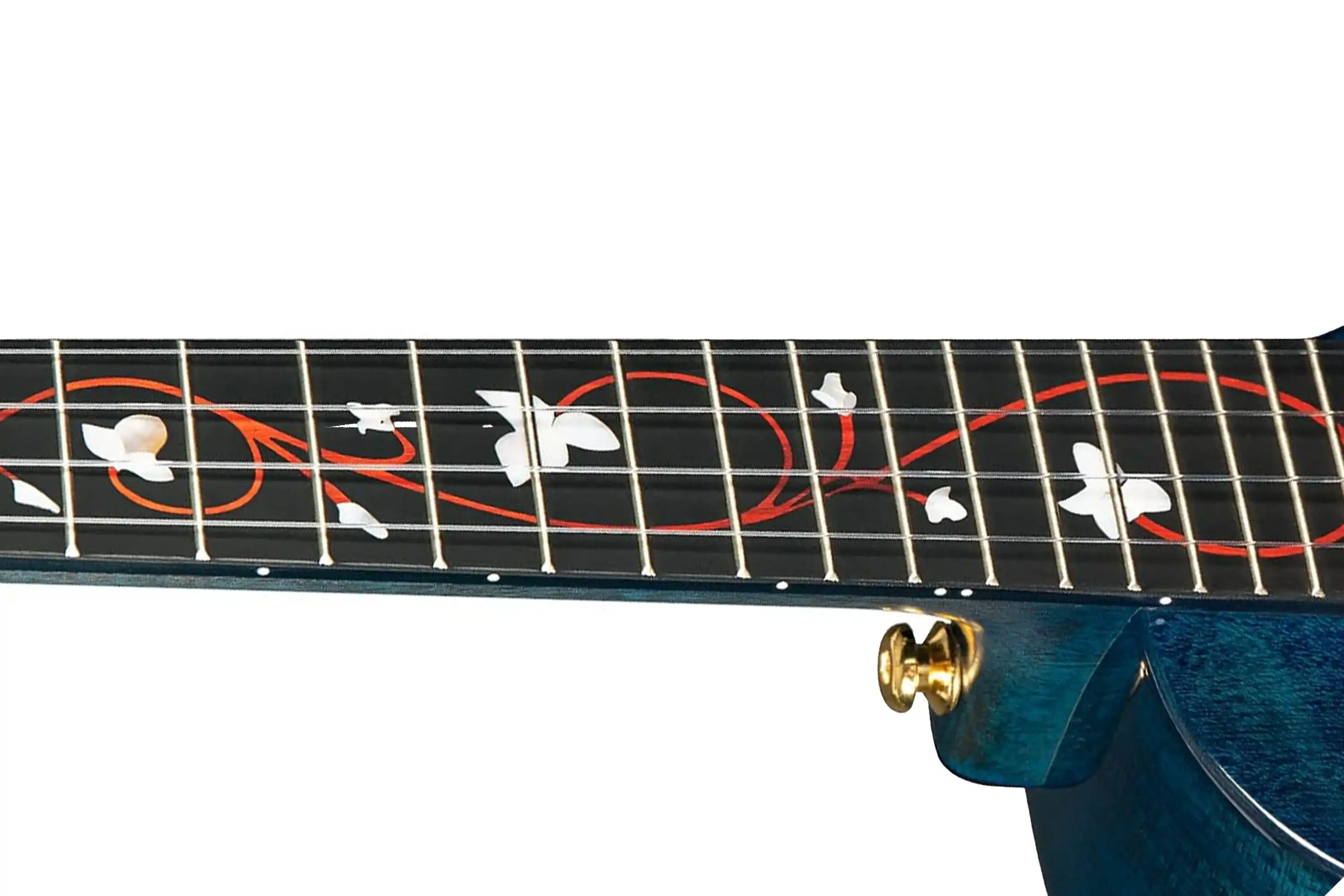 Enya EUT-M6-BU Solid Mahogany Tenor Ukulele - Blue - Image 8