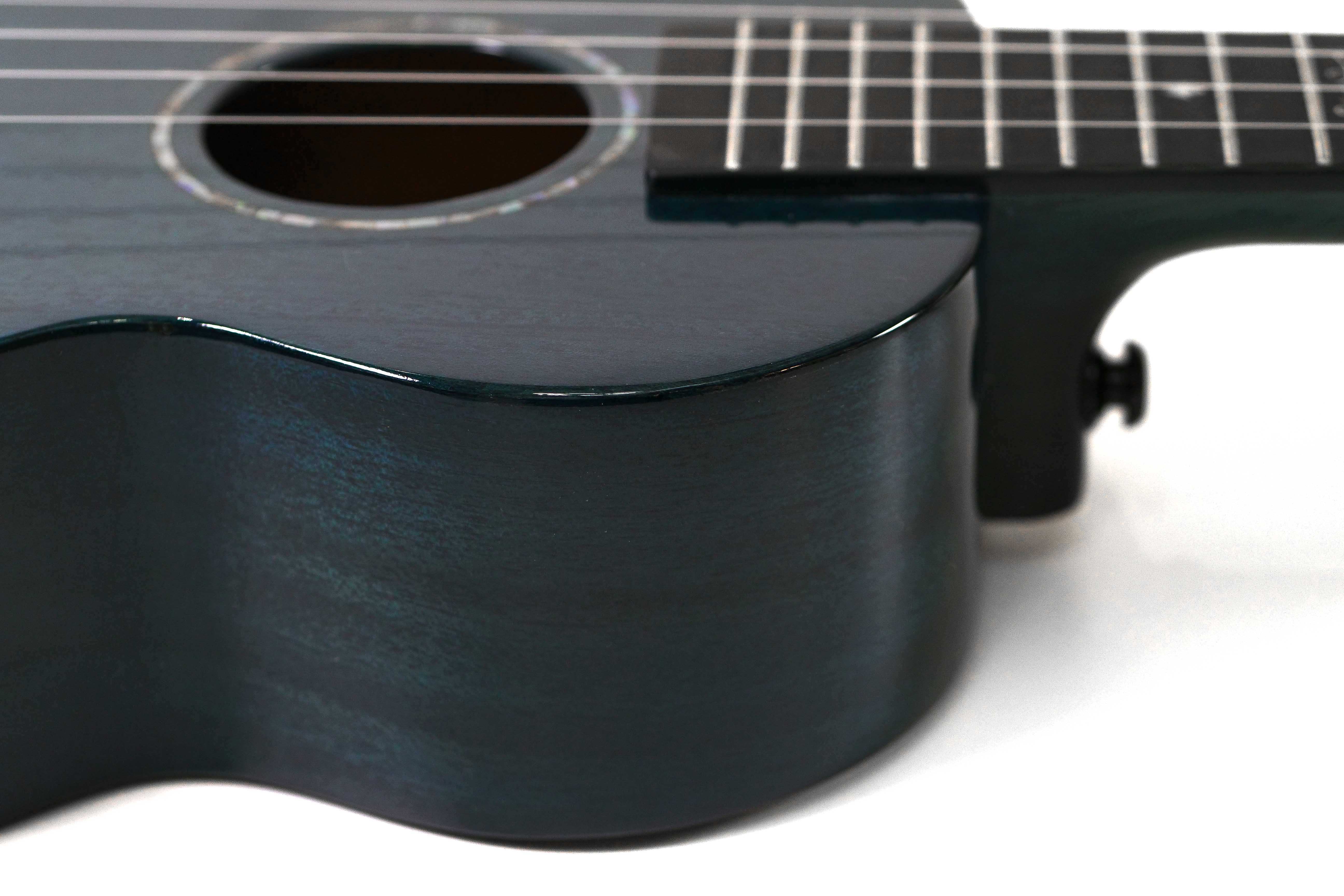 Enya EUT-MAD-BU Solid Mahogany Tenor Ukulele - Blue - Image 3
