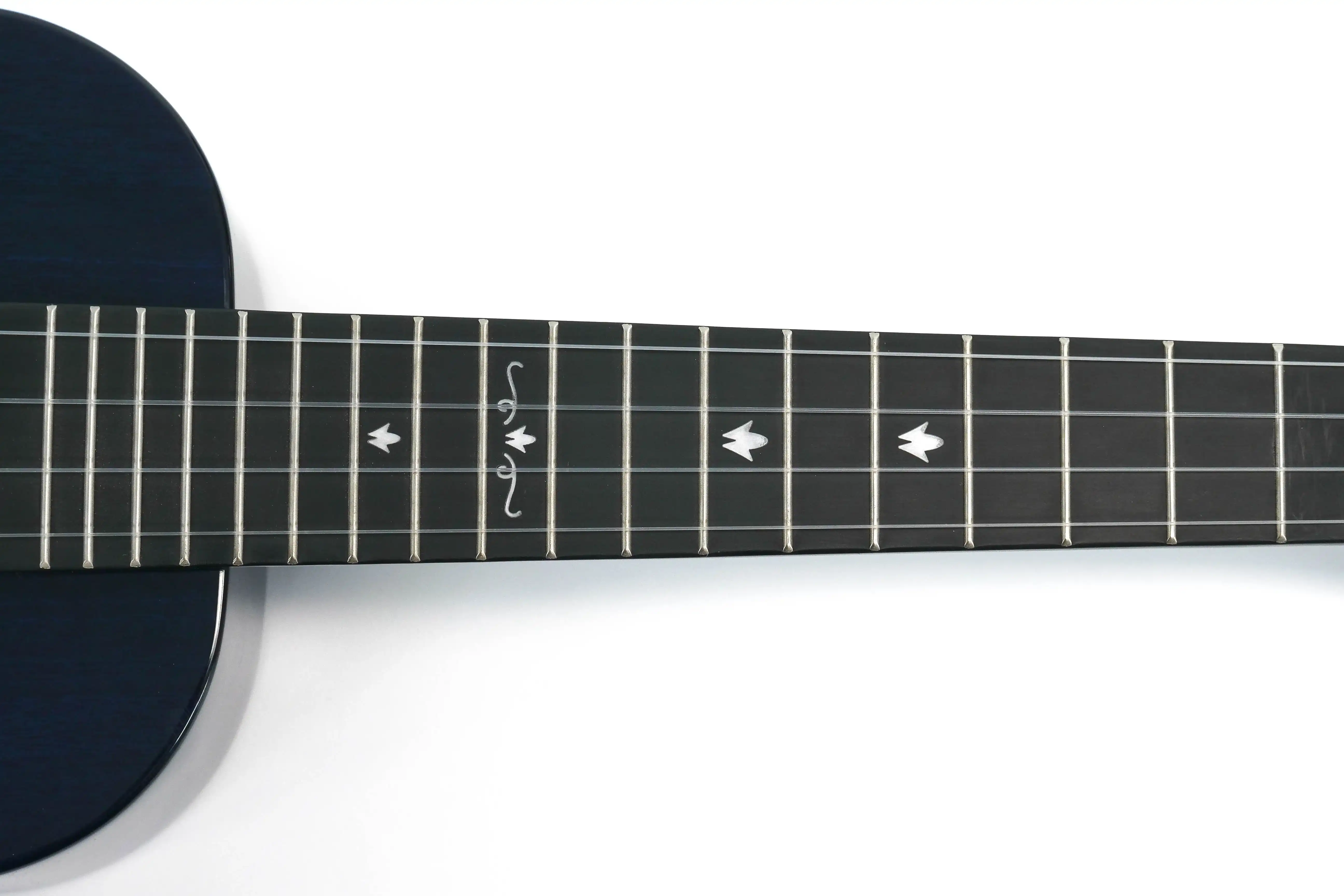 Enya EUT-MAD-BU-EQ Solid Mahogany Tenor Ukulele w/ Pickup - Blue - Image 5