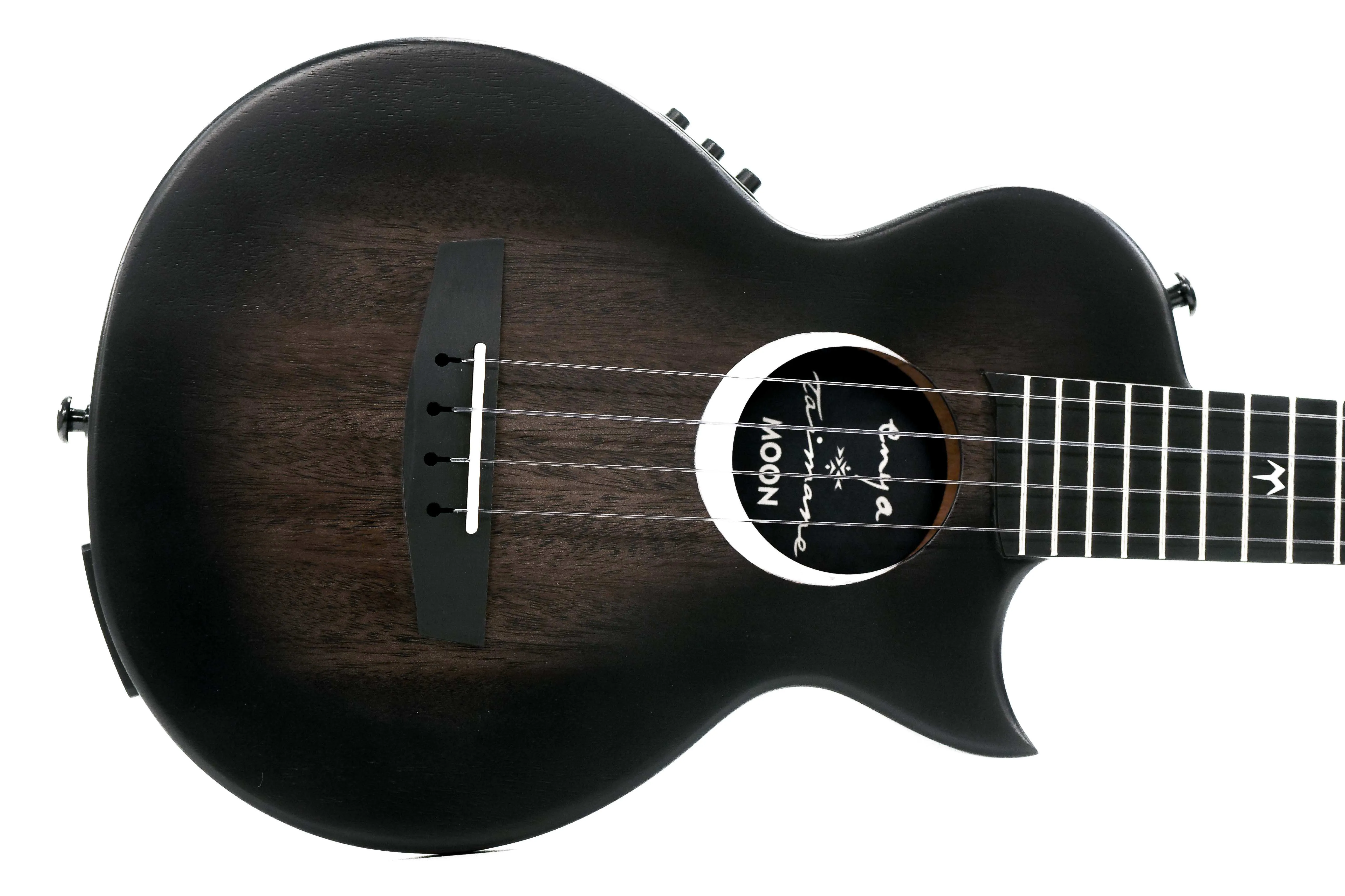 Enya EUT-MOON-BK-EQ Taimane Signature Acousticplus Tenor Ukulele "Zora" - Blem