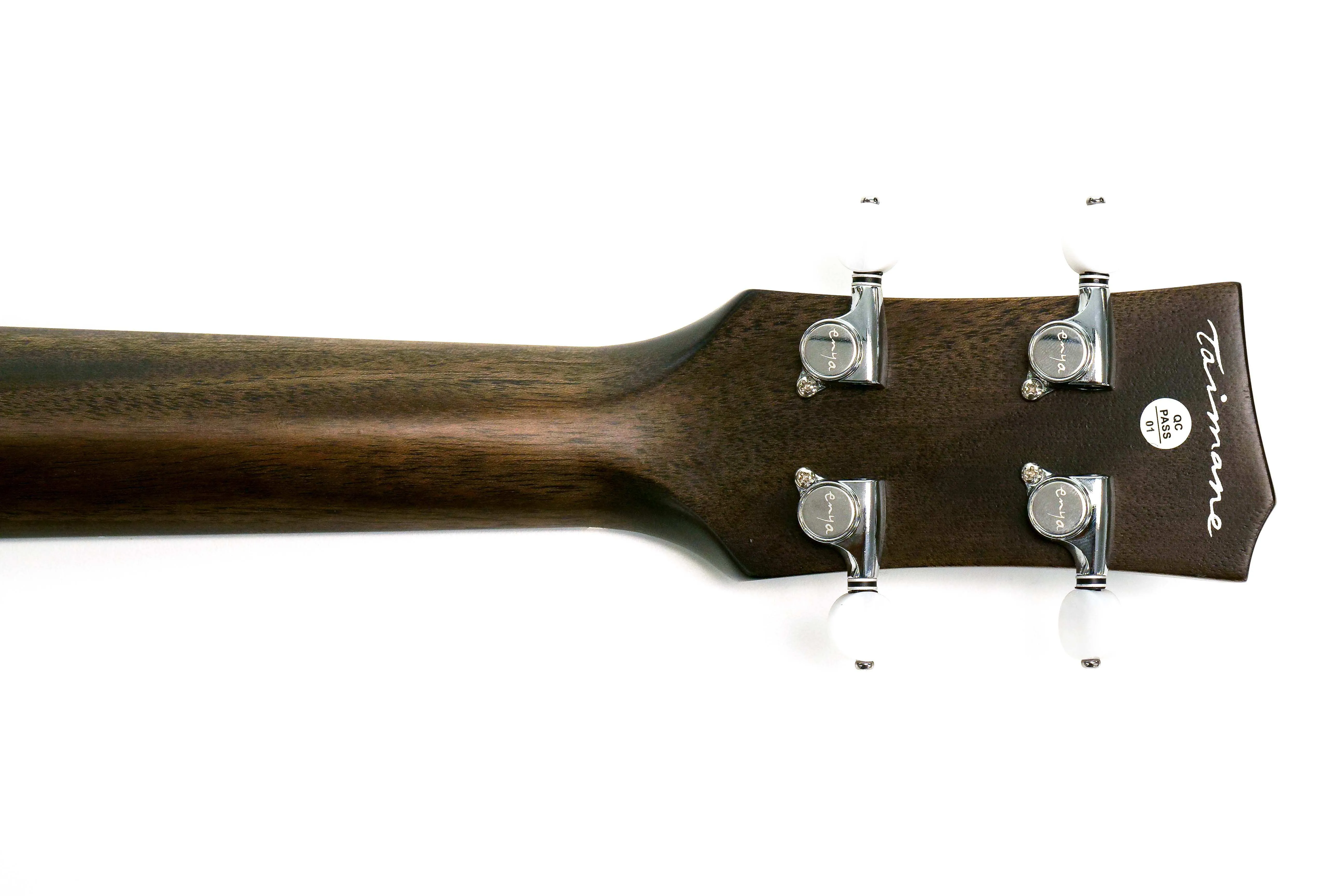 Enya EUT-MOON-BK-EQ Taimane Signature Acousticplus Tenor Ukulele "Zora" - Blem - Image 12