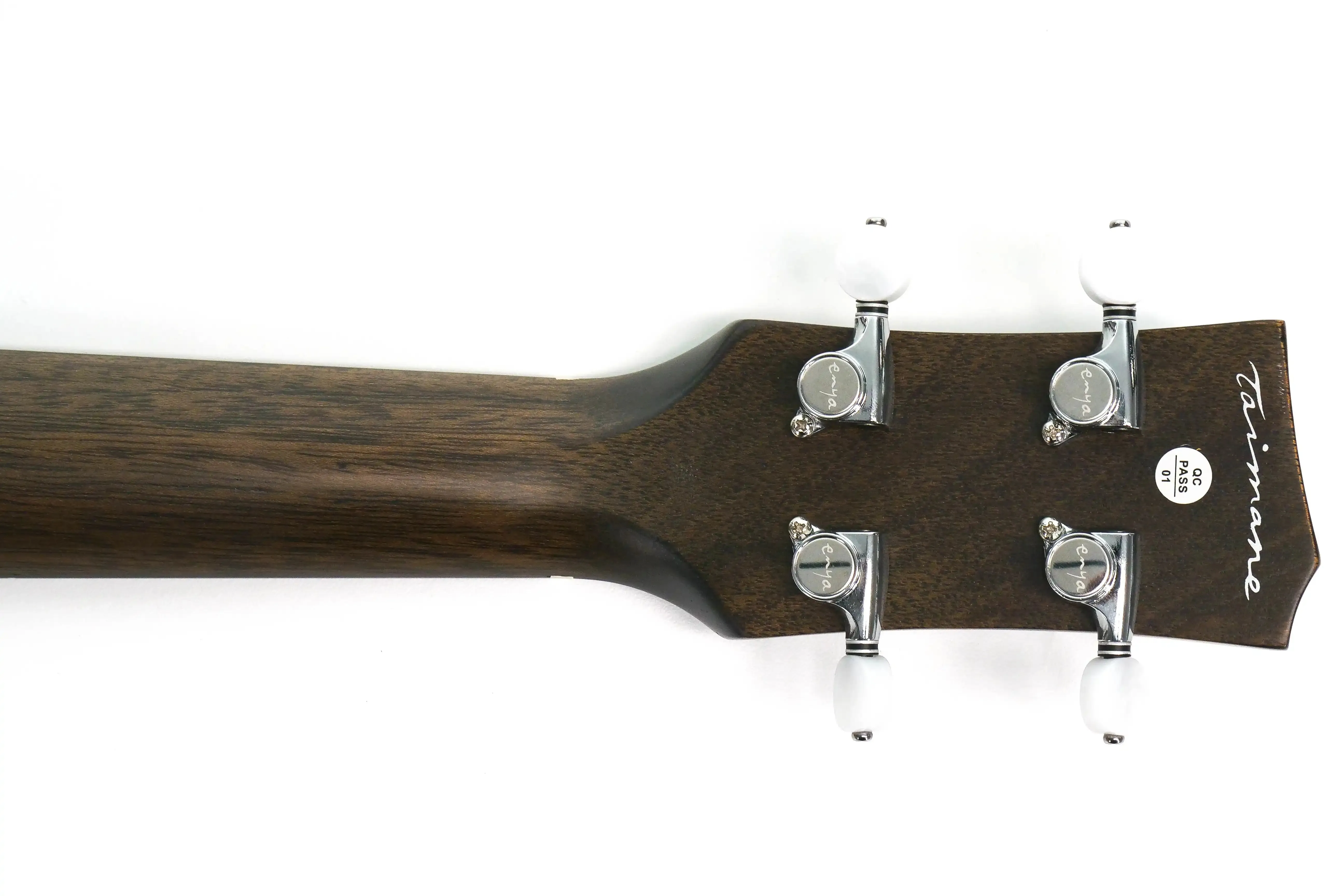 Enya EUT-MOON-BK Taimane Signature Acoustic Tenor Ukulele - Black - Image 8