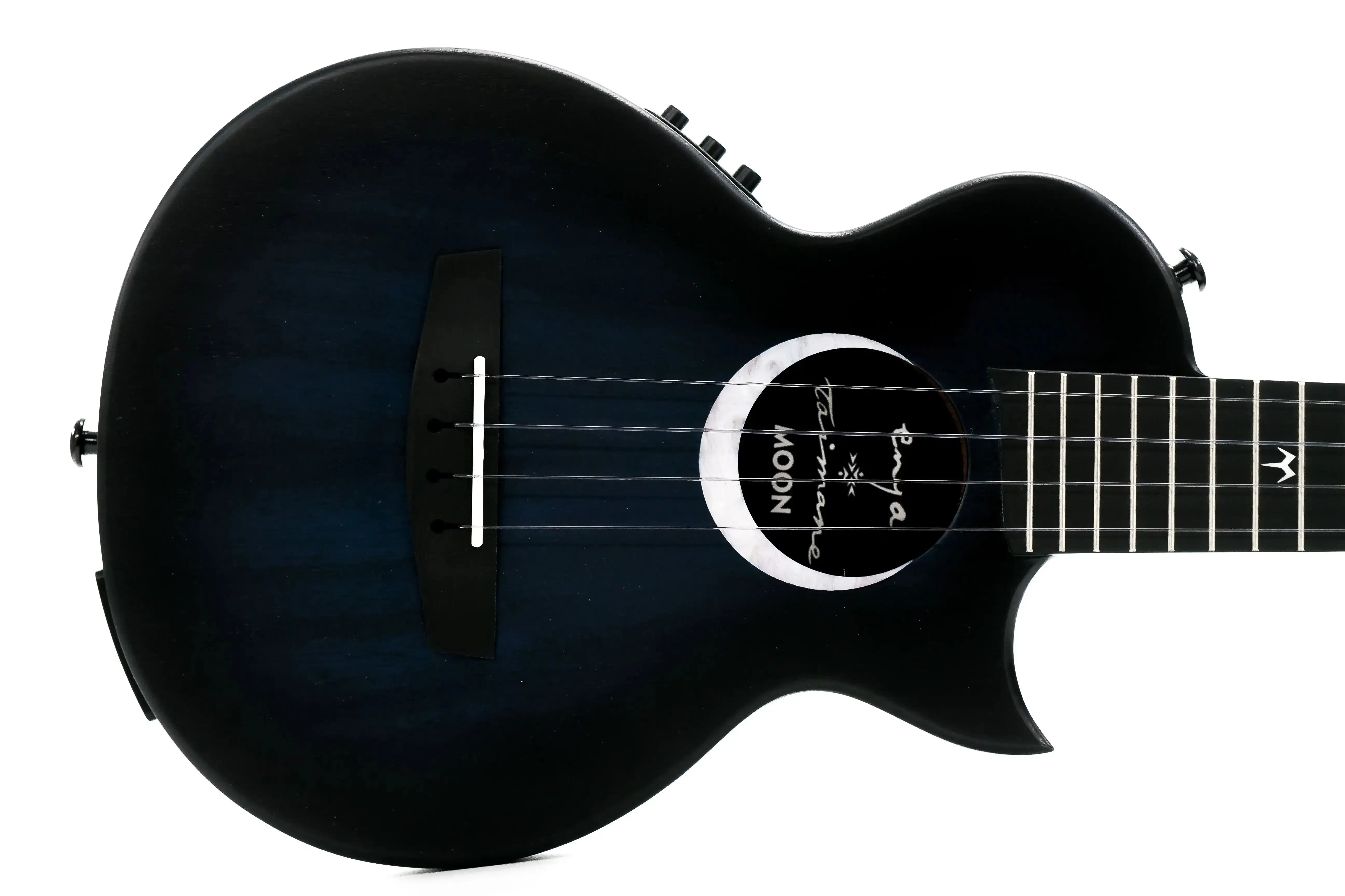 Enya EUT-MOON-BU-EQ Taimane Signature AcousticPlus Tenor Ukulele - Blue