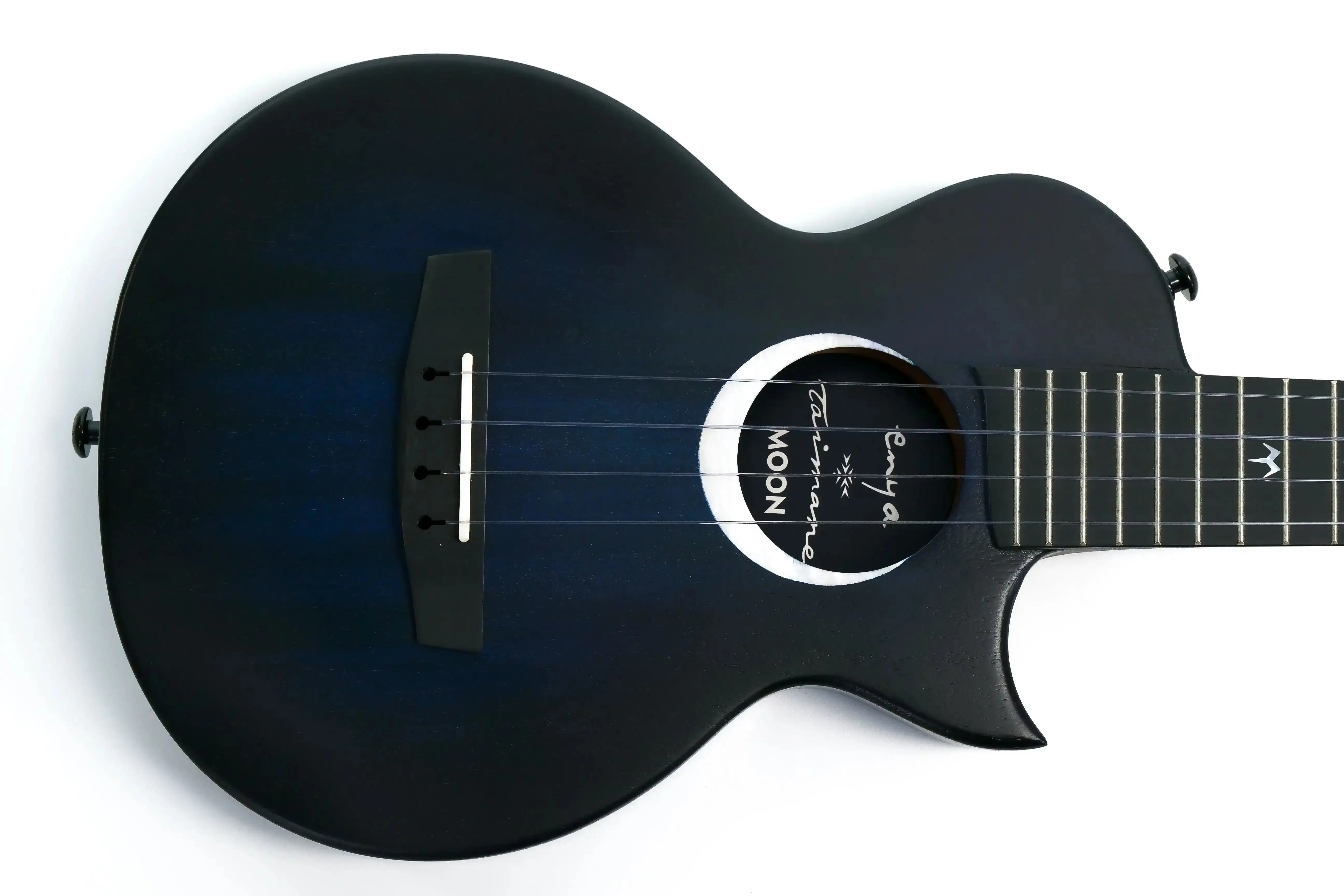 Enya EUT-MOON-BU Taimane Signature Solid Mahogany Acoustic Tenor Ukulele - Blue
