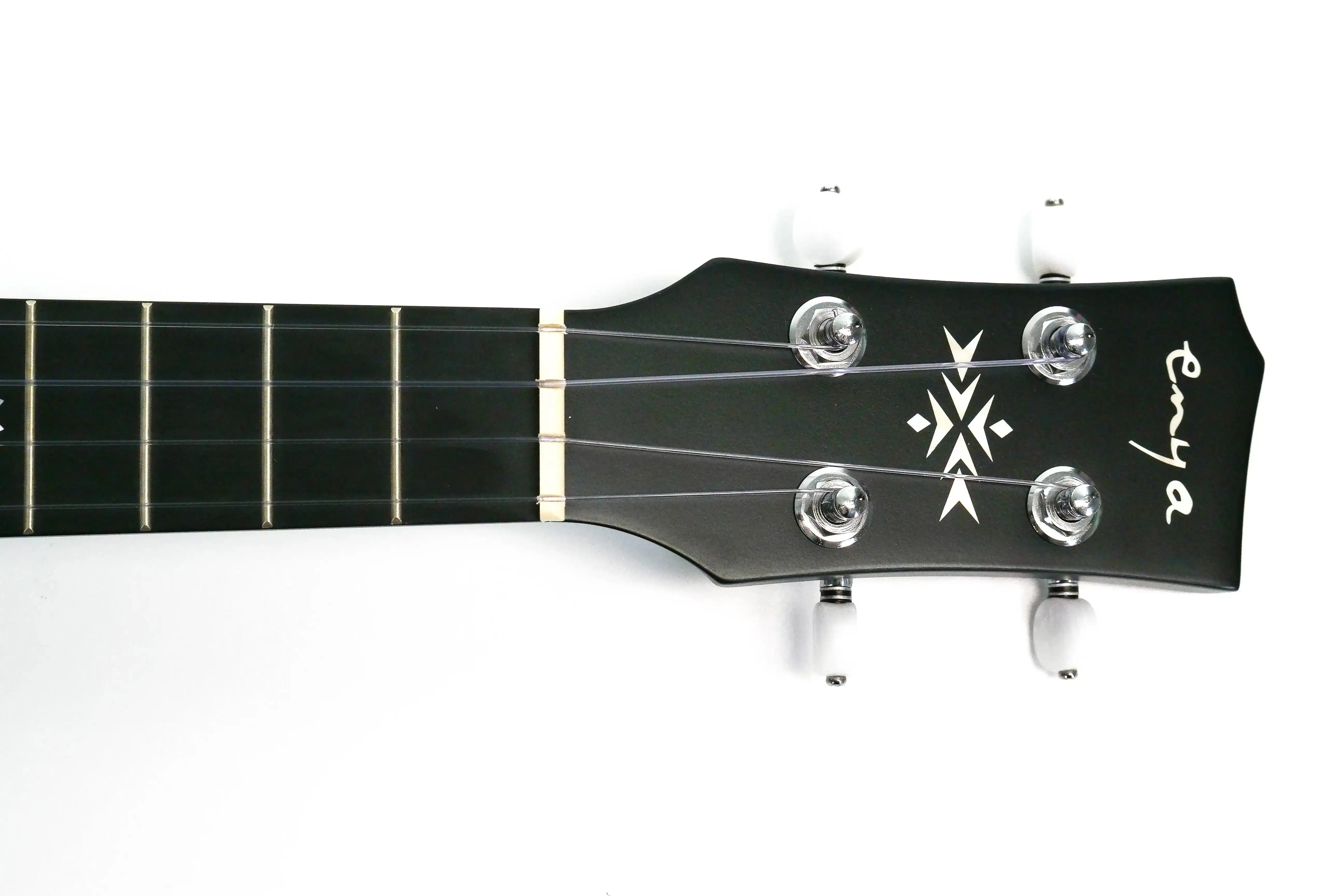 Enya EUT-MOON-BU Taimane Signature Solid Mahogany Acoustic Tenor Ukulele - Blue - Image 7