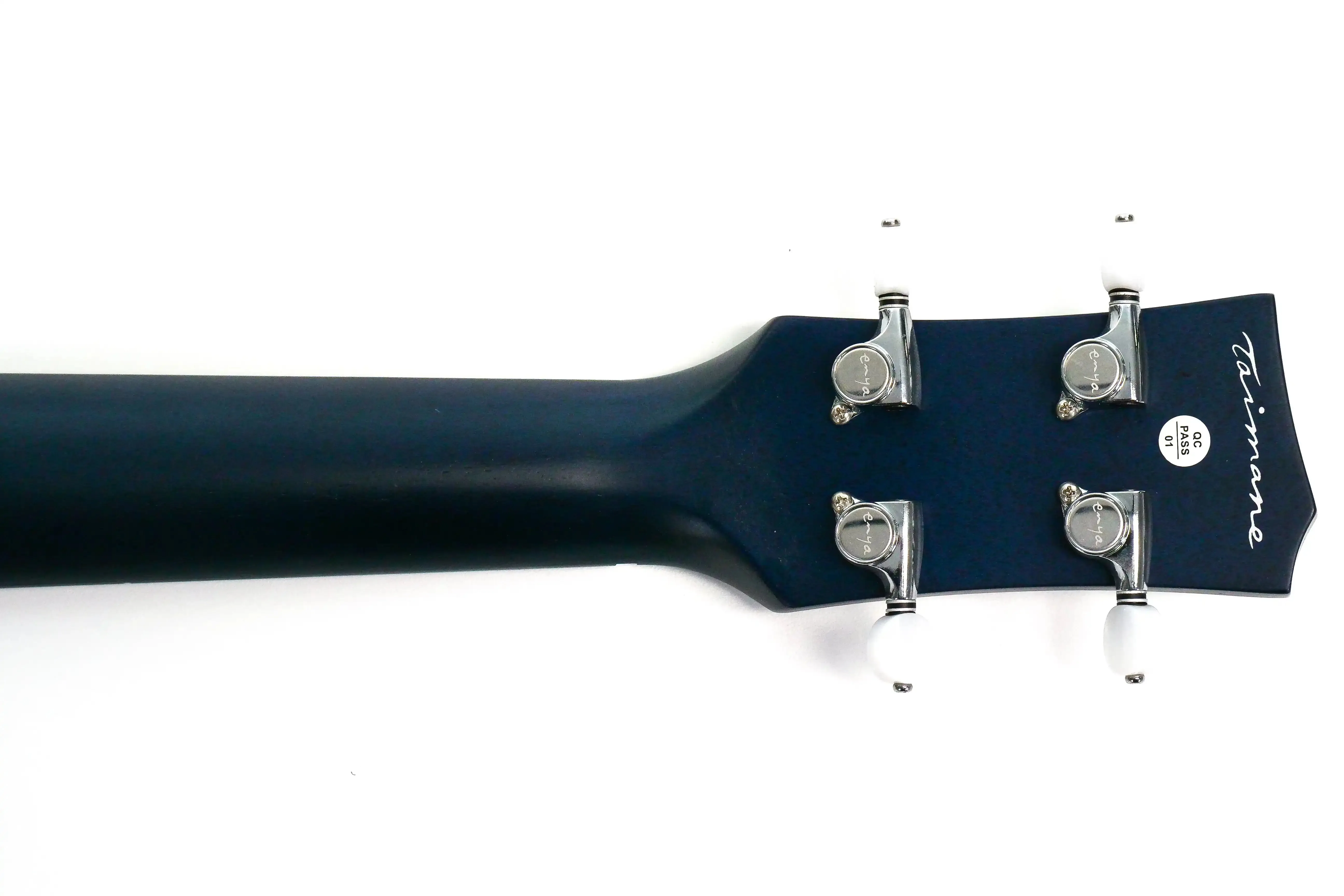 Enya EUT-MOON-BU Taimane Signature Solid Mahogany Acoustic Tenor Ukulele - Blue - Image 8