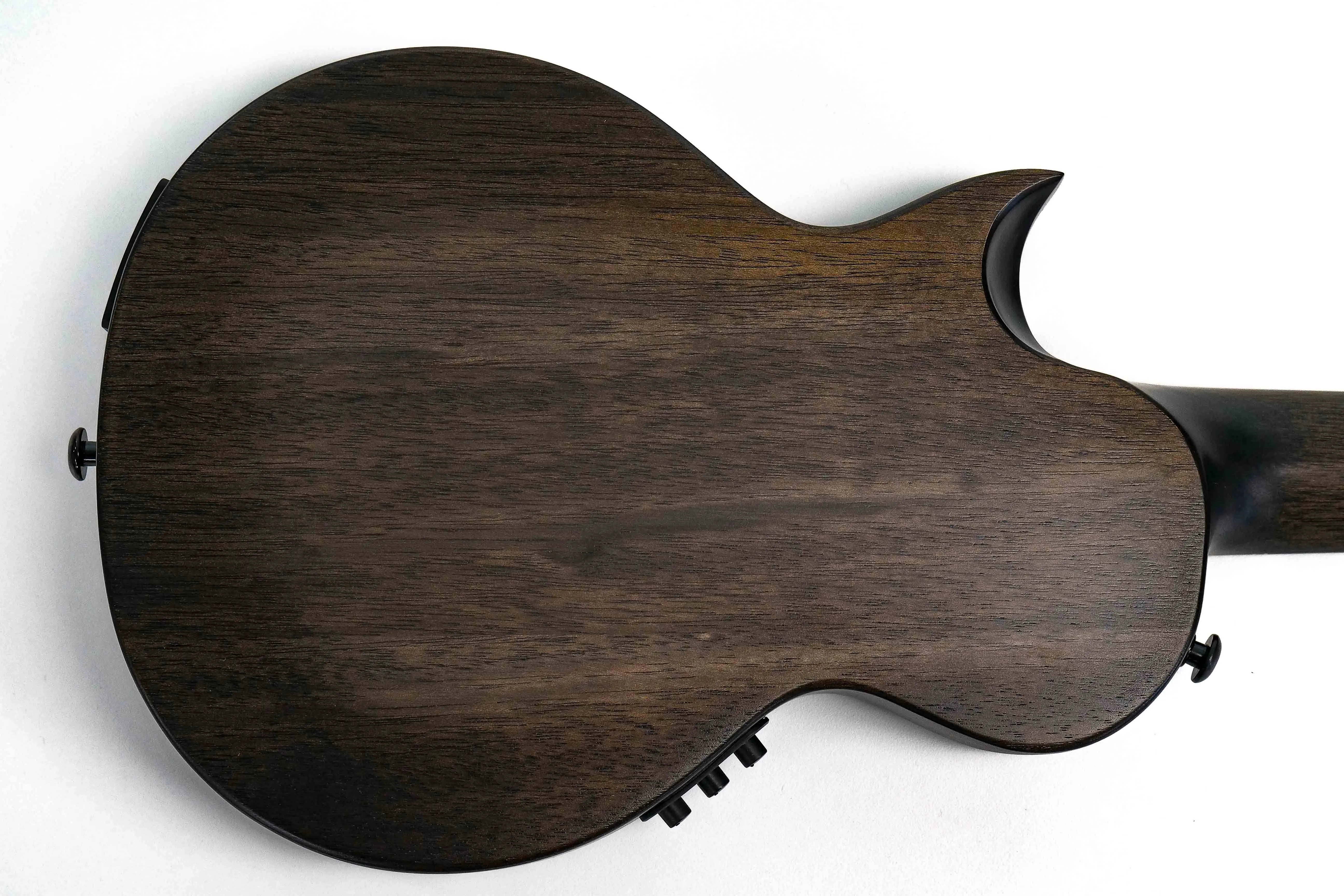 Enya EUT-MOON5-BK-EQ Acousticplus Taimane Signature 5-String Tenor Ukulele - Black - Image 2