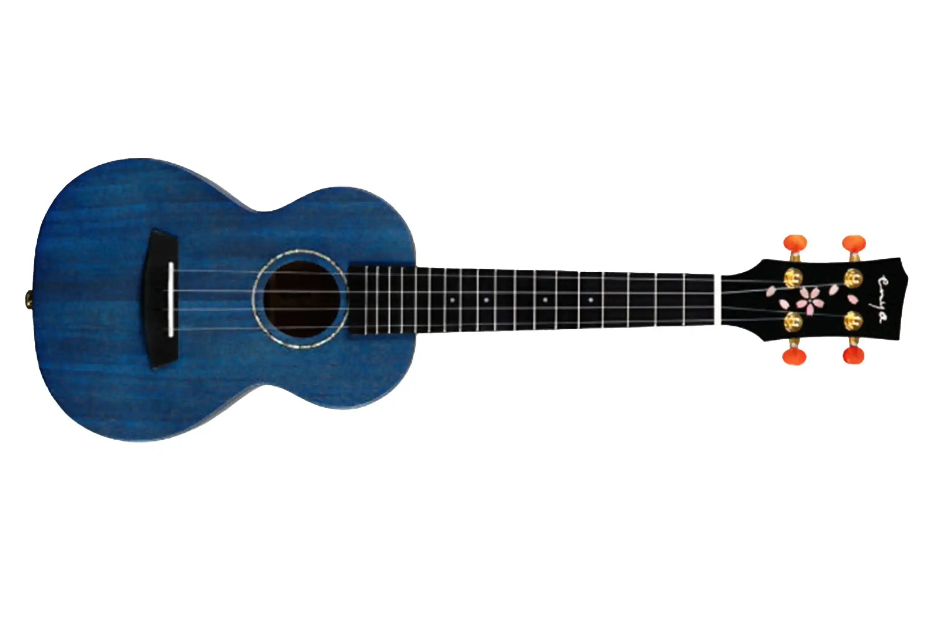 Enya EUT-MS-BU Blue Solid Mahogany Tenor Ukulele - Image 3