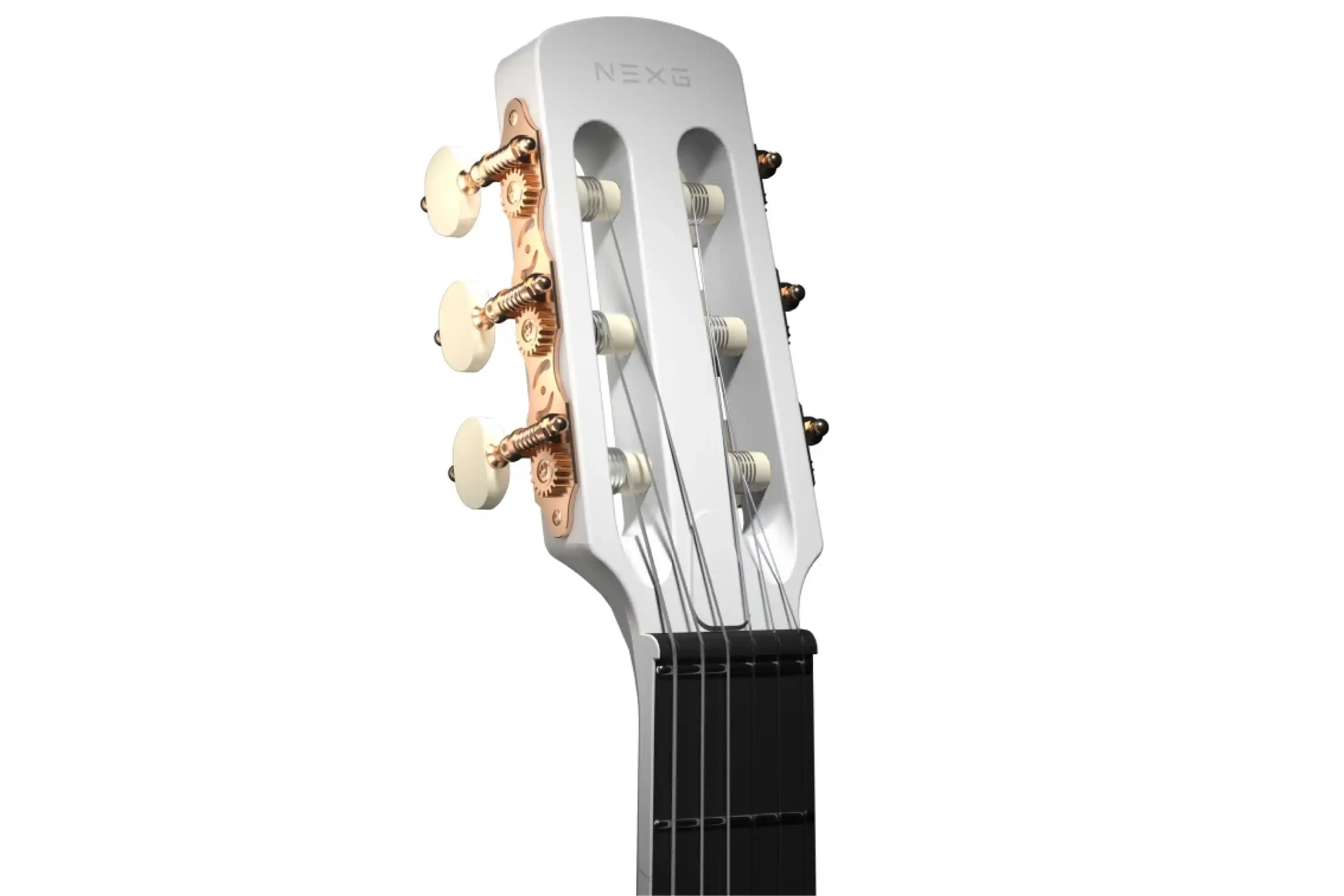 Enya NEXG-2N Carbon Fiber Nylon String Smart Audio Guitar - White - Image 5