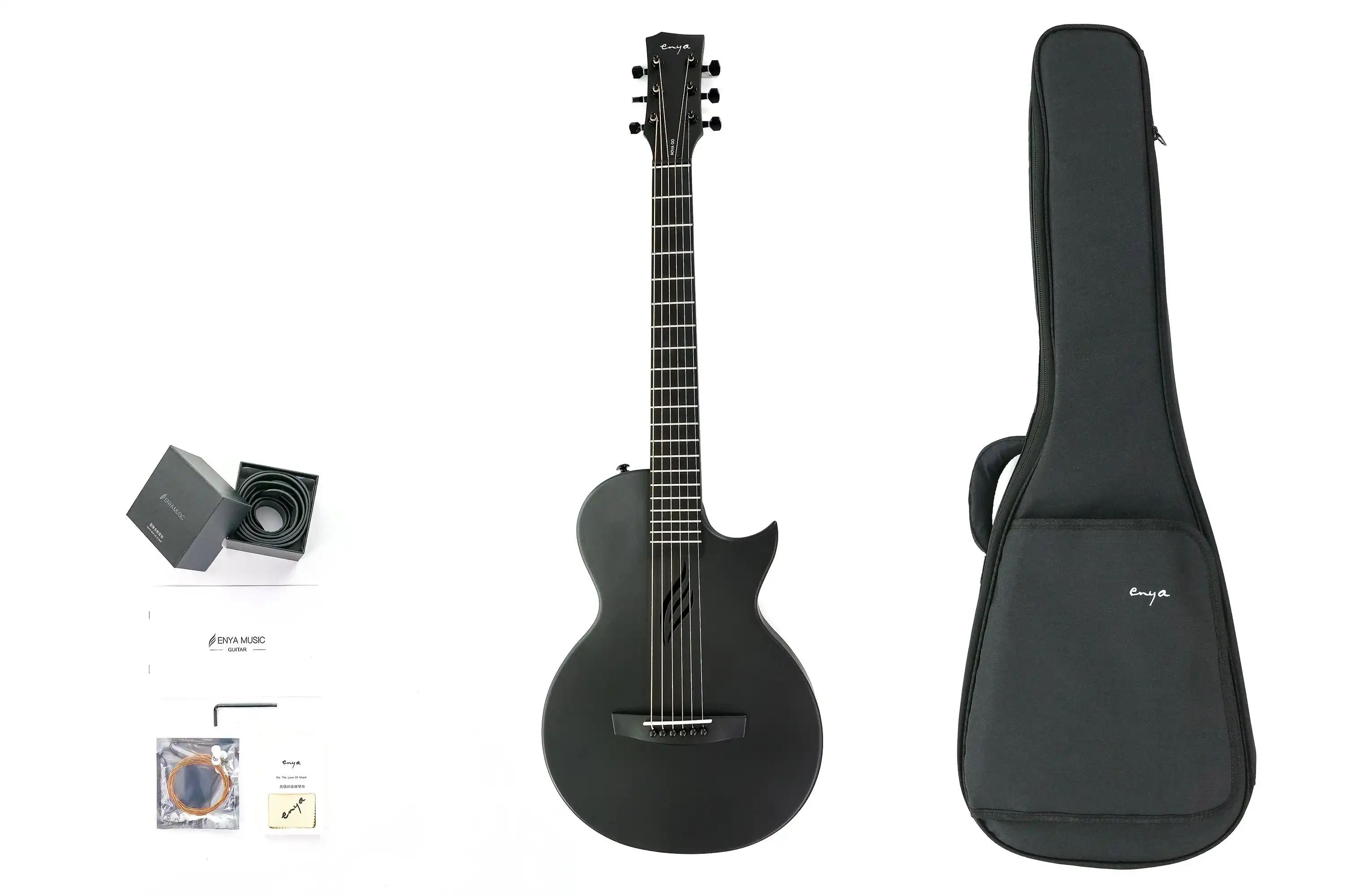 Enya Nova GO Carbon Fiber Acoustic Guitar - Black