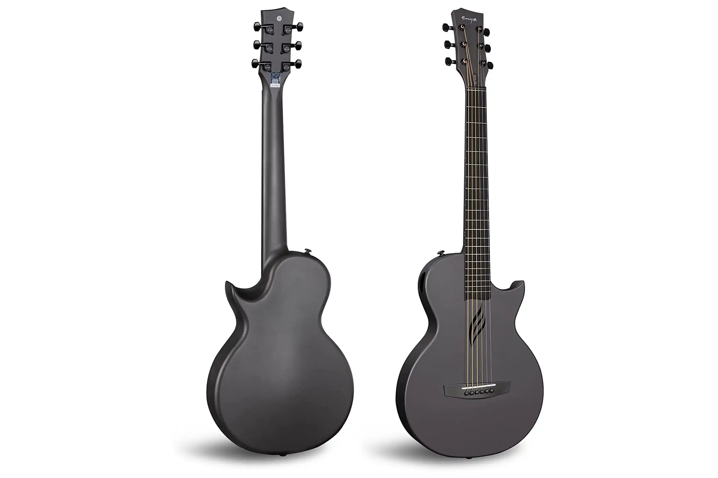 Enya Nova GO Carbon Fiber Acoustic Guitar - Black - Image 2