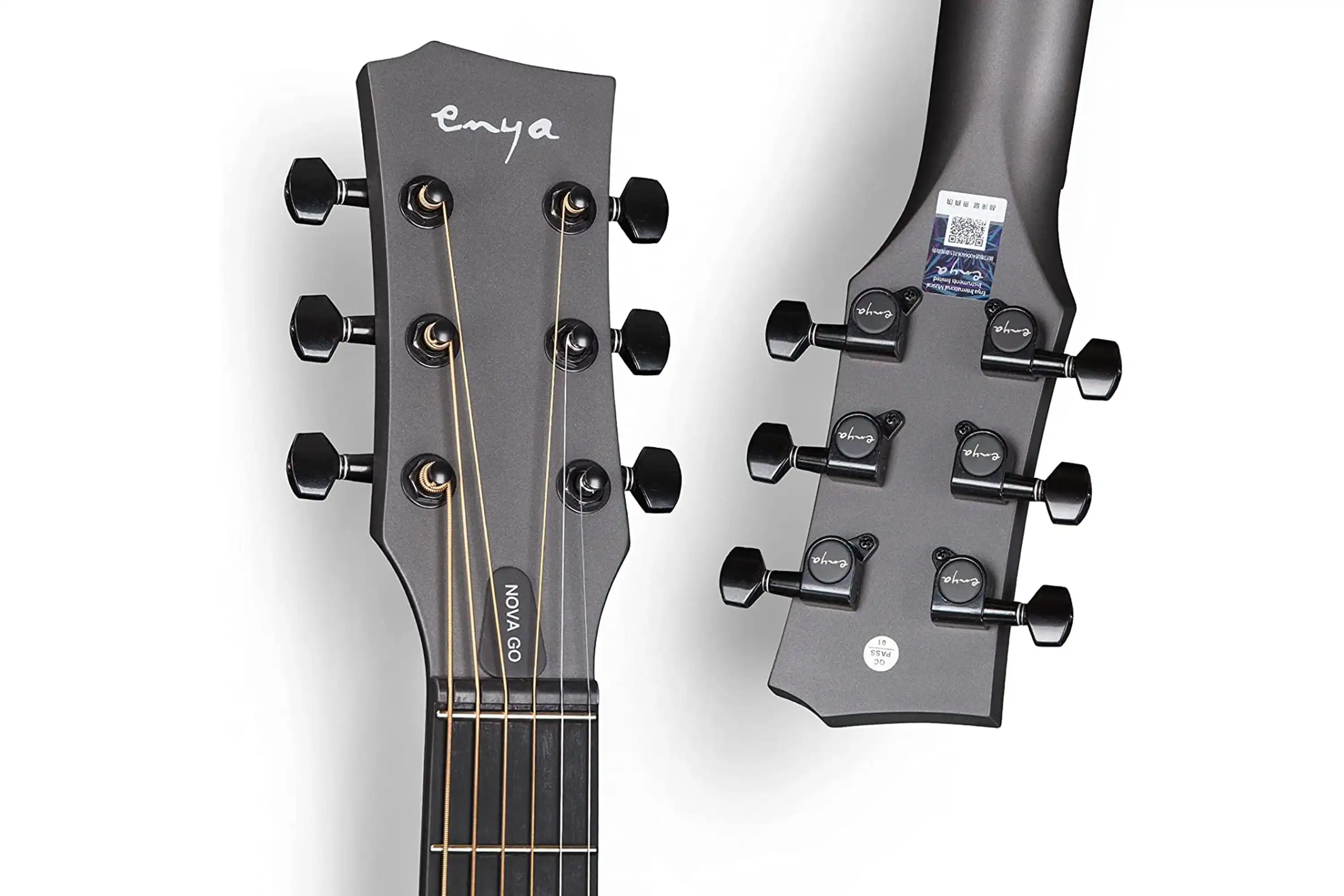 Enya Nova GO Carbon Fiber Acoustic Guitar - Black - Image 4