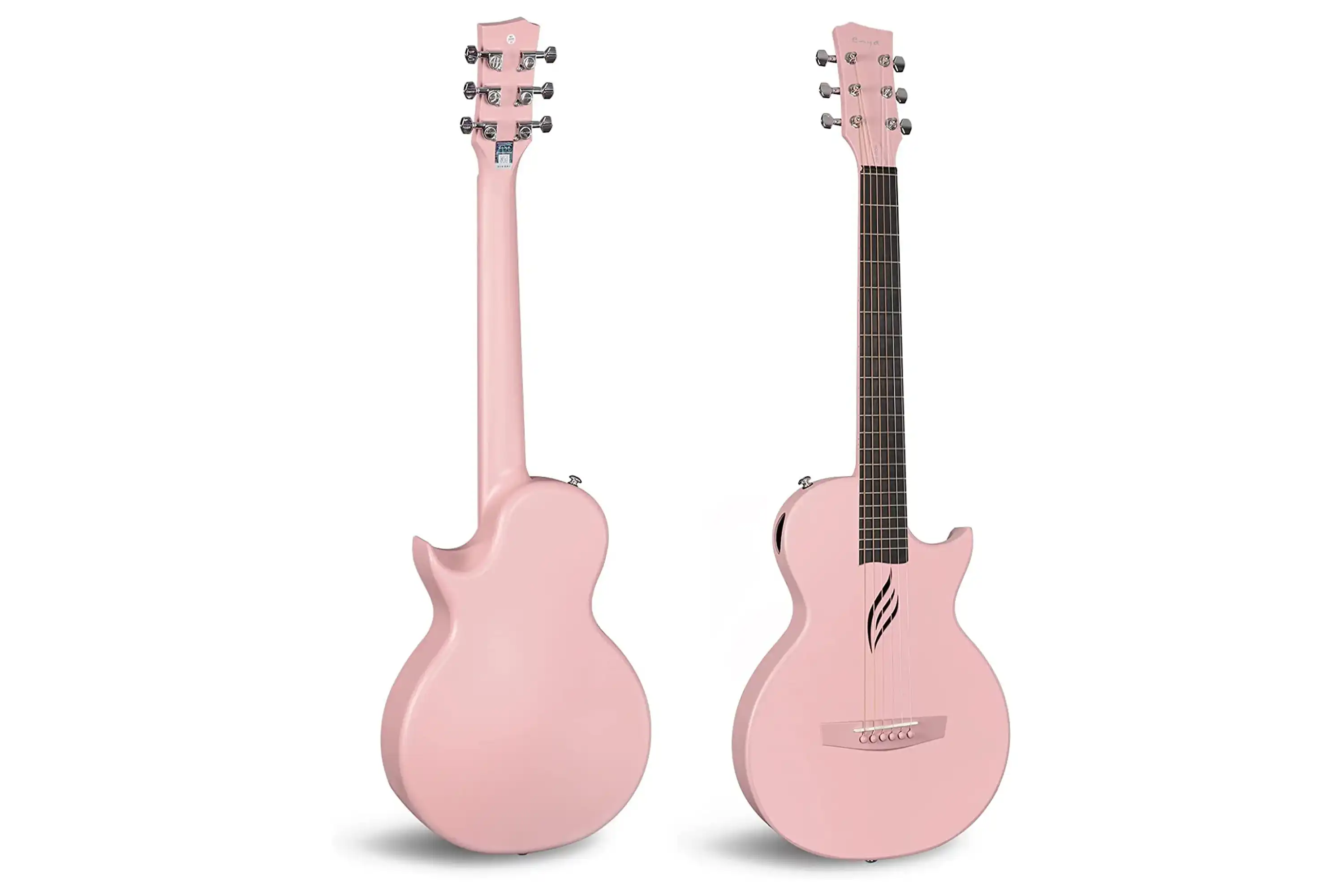 Enya Nova GO Carbon Fiber Acoustic Guitar - Pink - Image 3