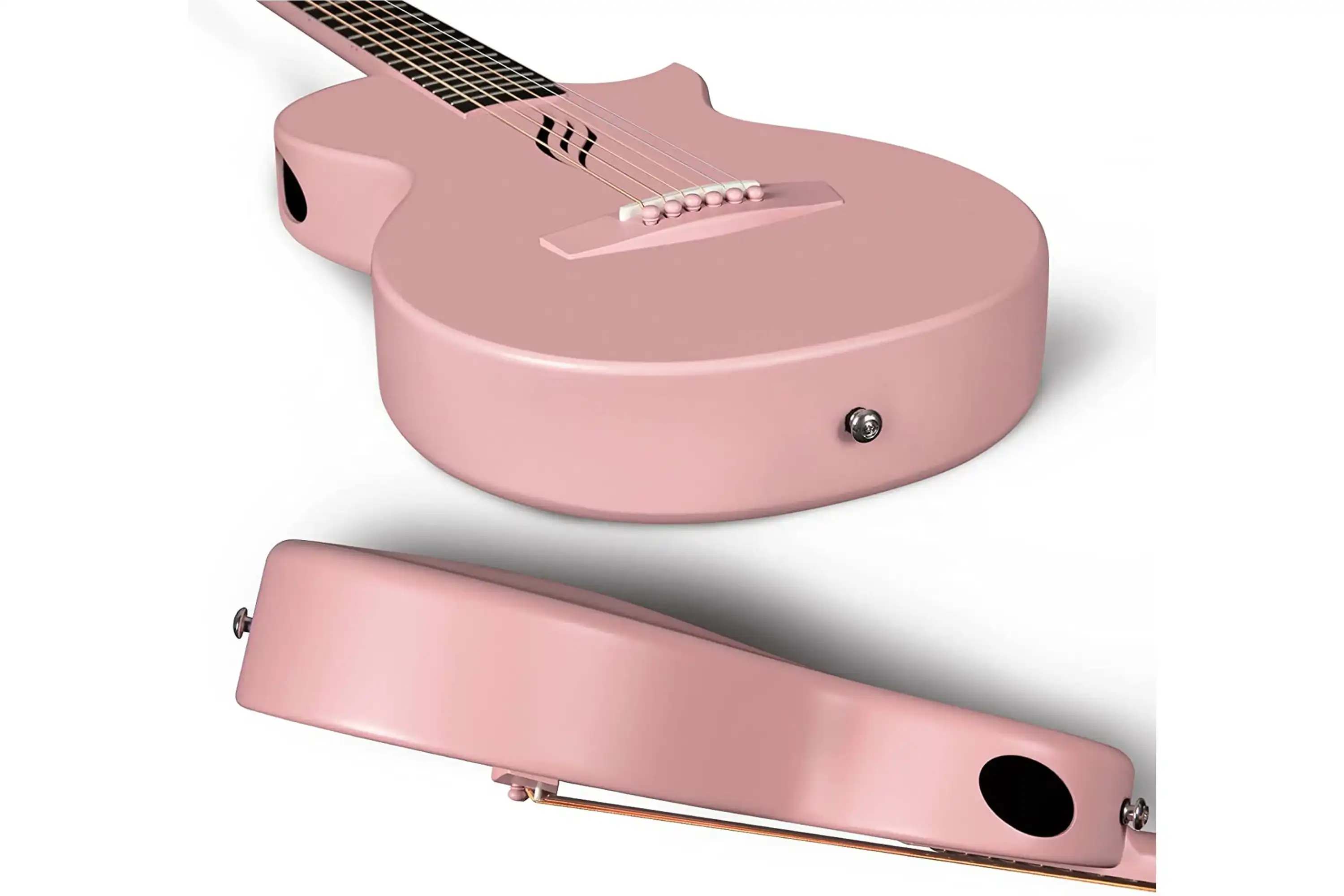 Enya Nova GO Carbon Fiber Acoustic Guitar - Pink - Image 6
