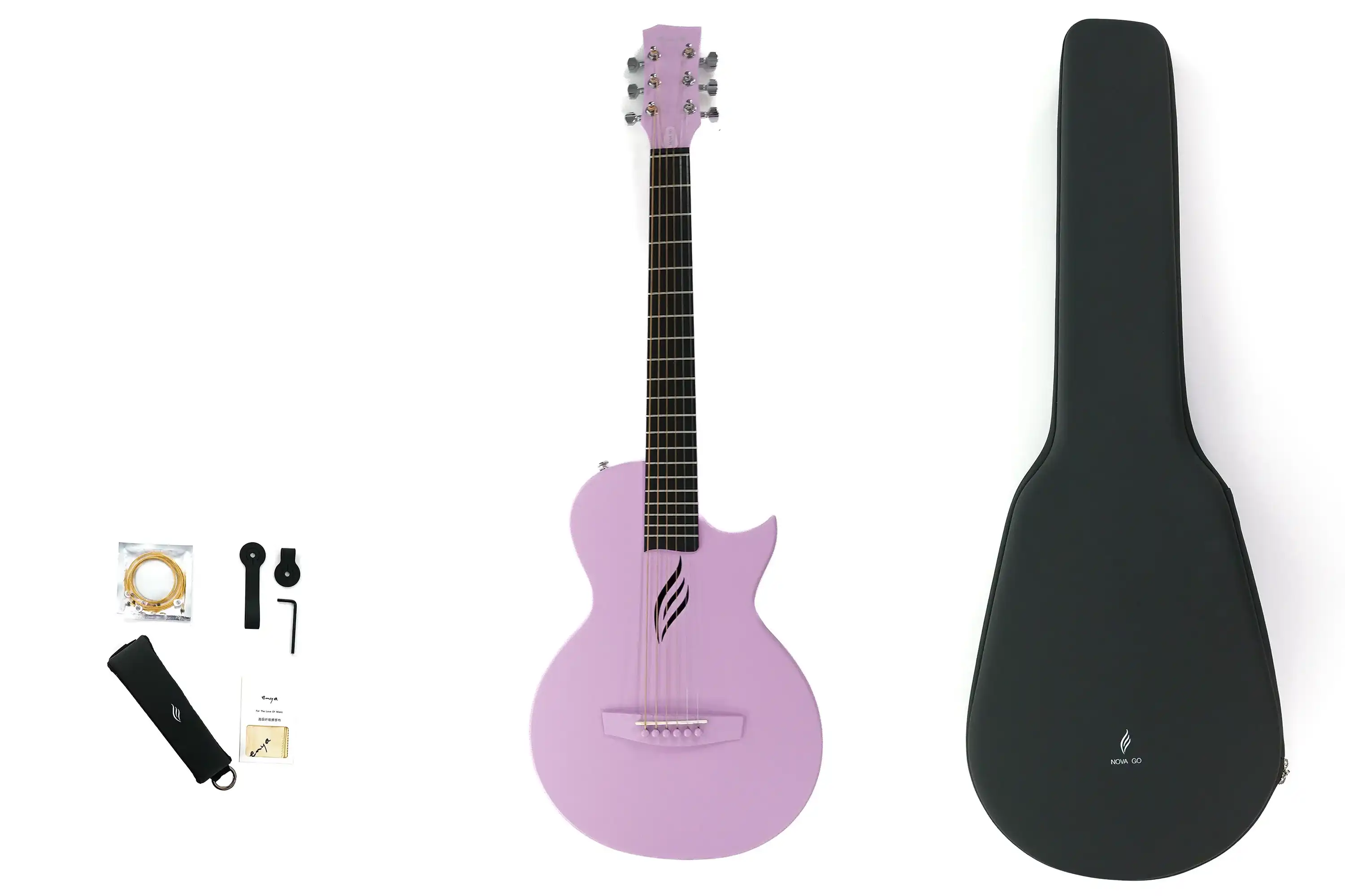 Enya Nova GO Carbon Fiber Acoustic Guitar - Purple