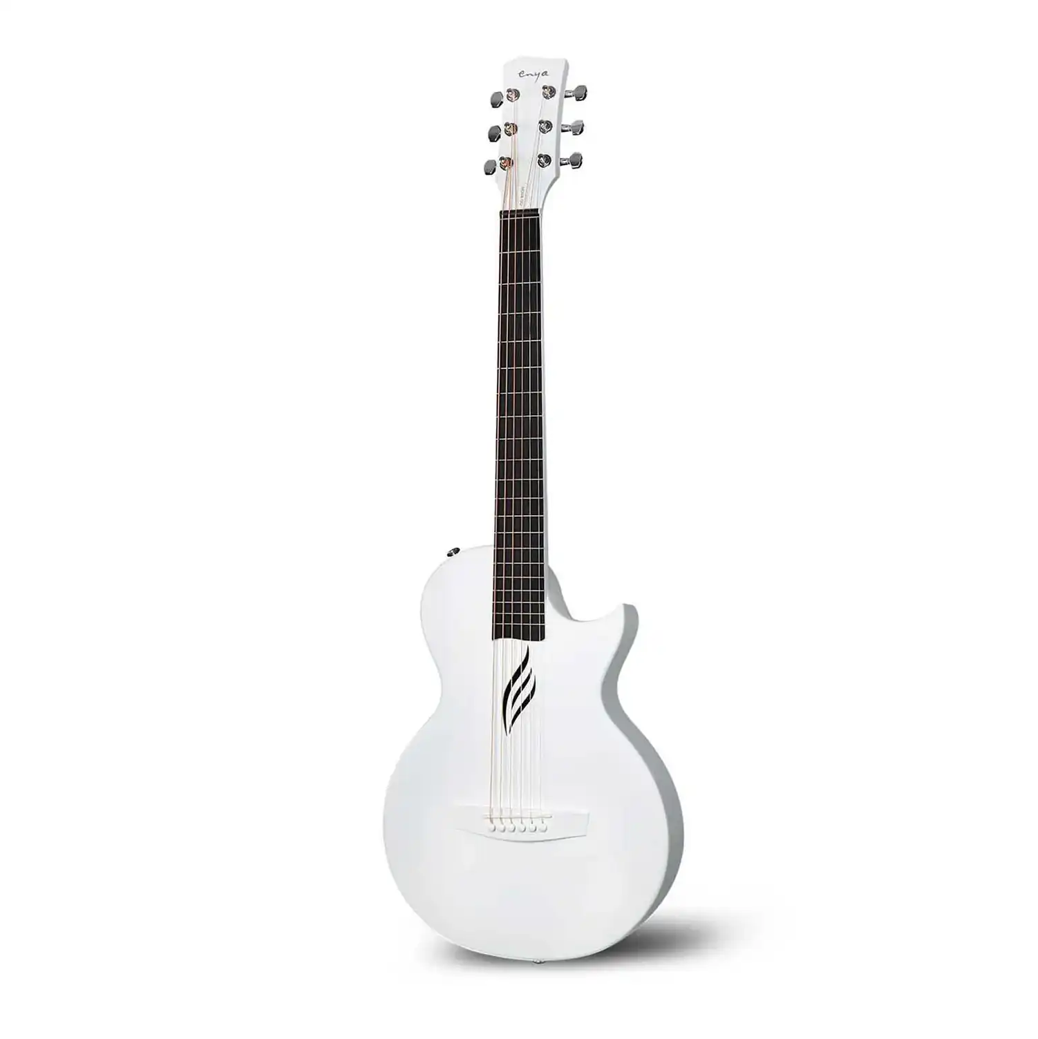 Enya Nova GO Carbon Fiber Acoustic Guitar - White - Image 3