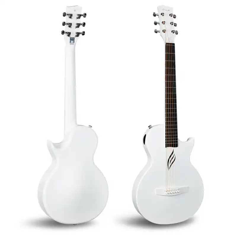 Enya Nova GO Carbon Fiber Acoustic Guitar - White - Image 4