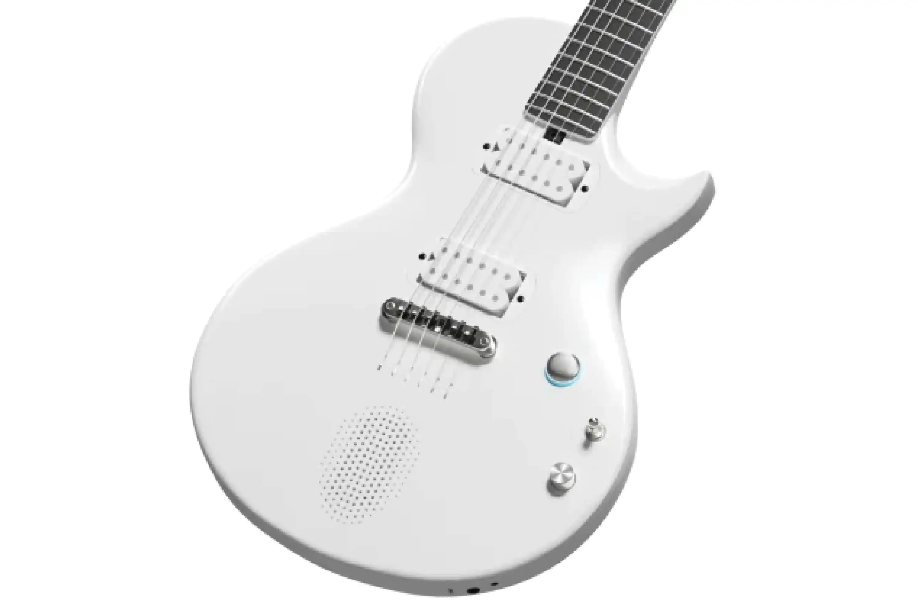 Enya Nova Go Sonic Smart Electric Guitar - White - Image 3