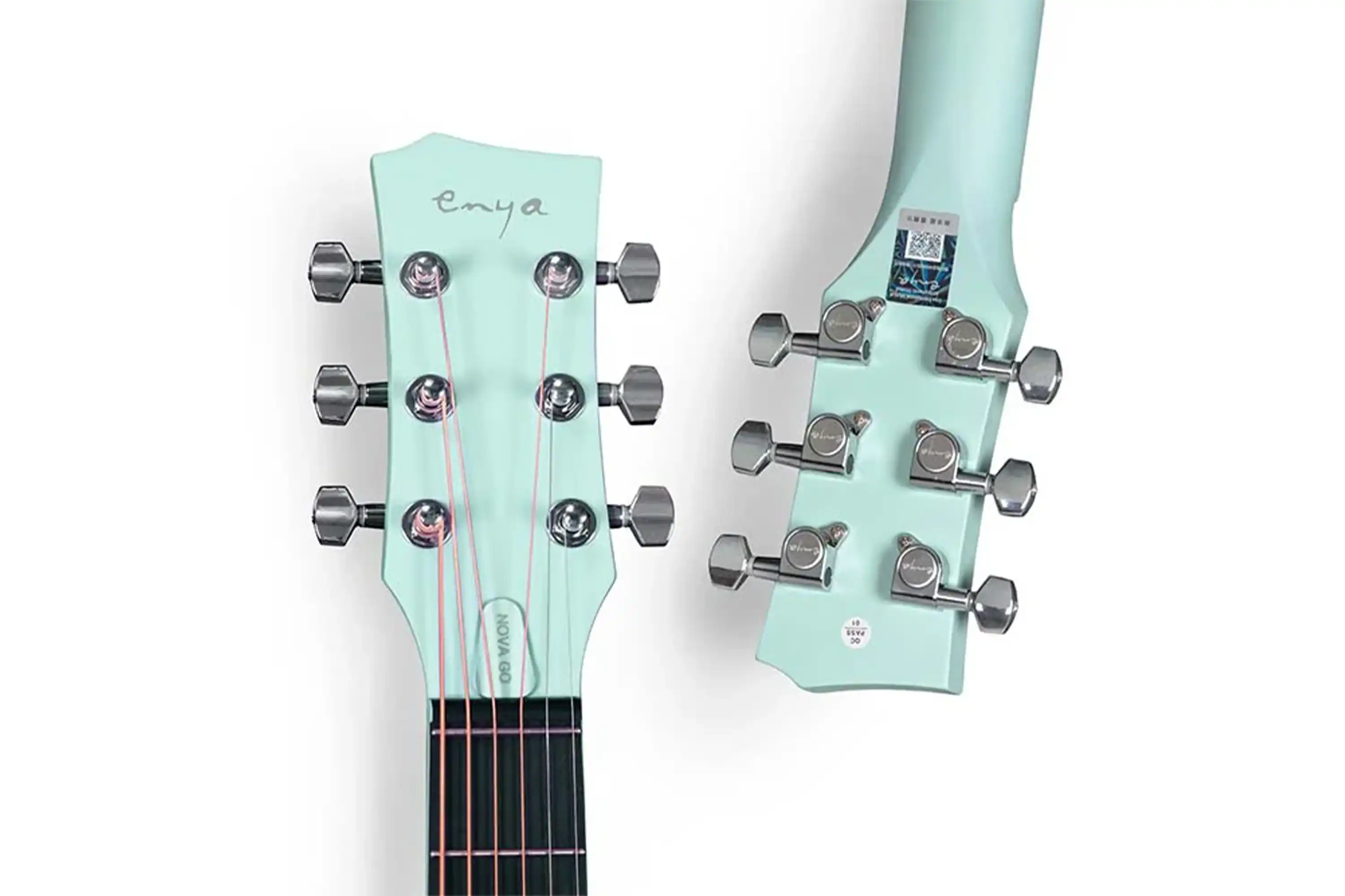 Enya Nova Go SP1 Blue Acoustic Electric Guitar - Image 3