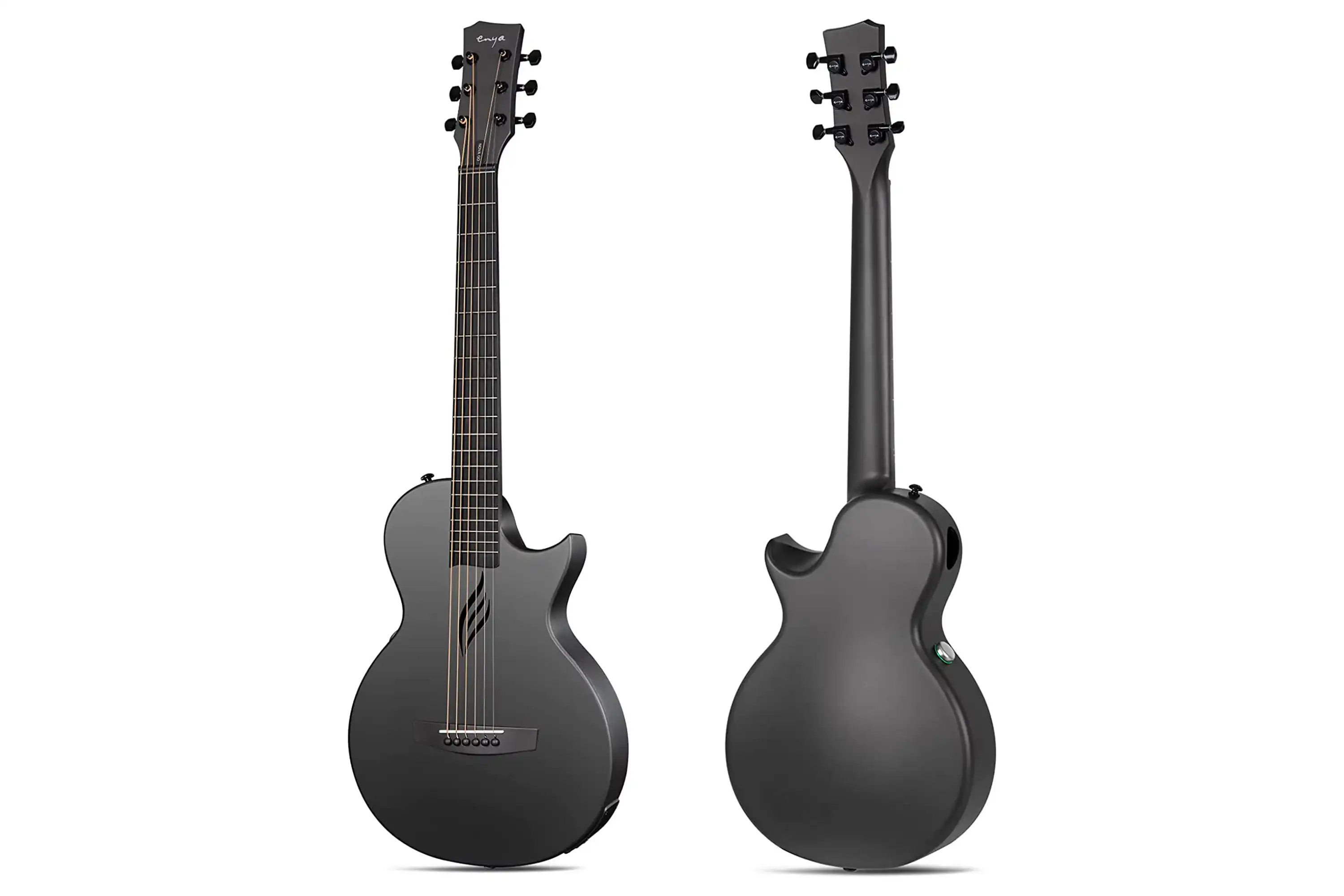 Enya Nova GO SP1 Carbon Fiber Acoustic Electric Guitar - Black - Image 3