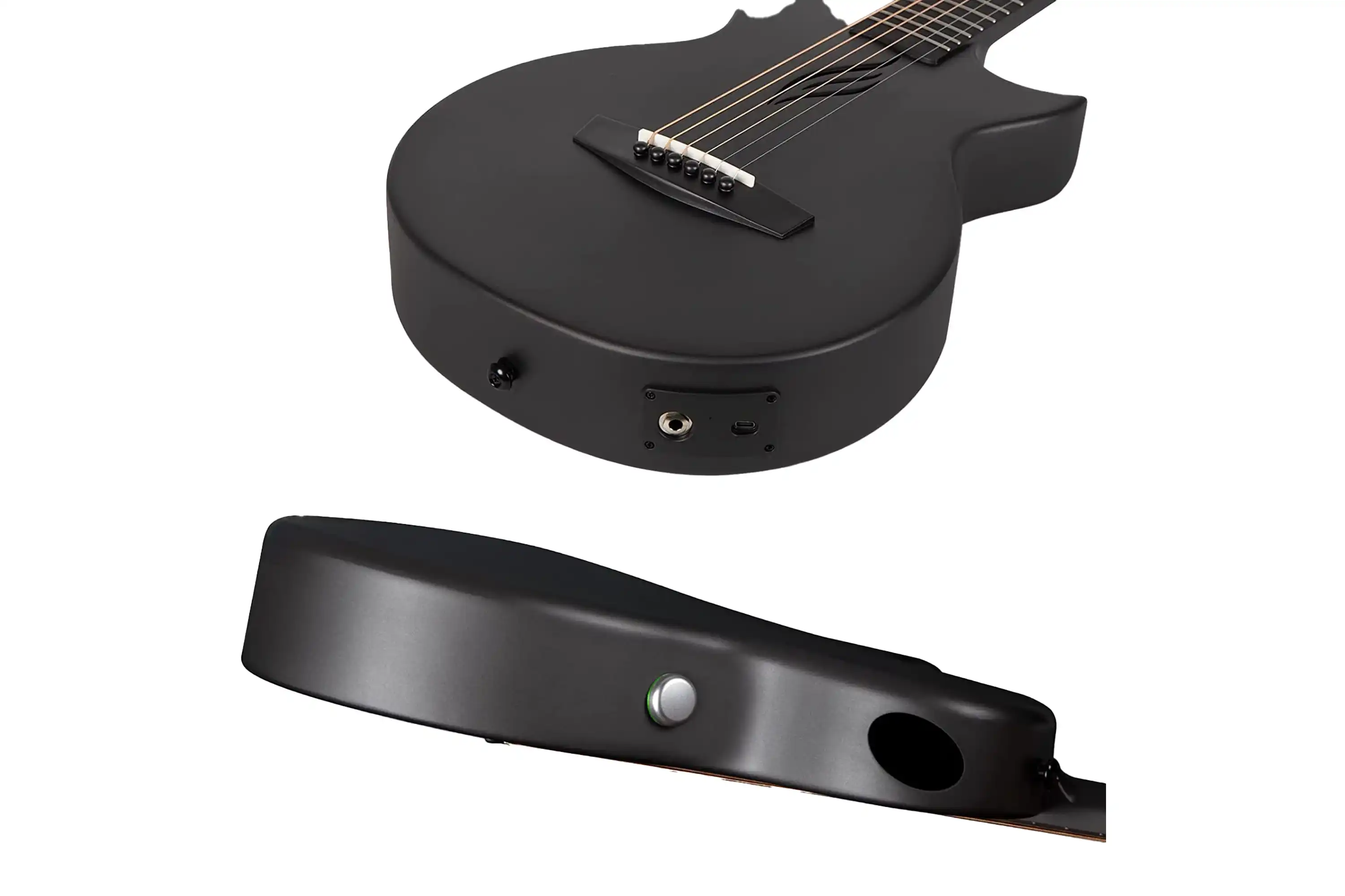 Enya Nova GO SP1 Carbon Fiber Acoustic Electric Guitar - Black - Image 4