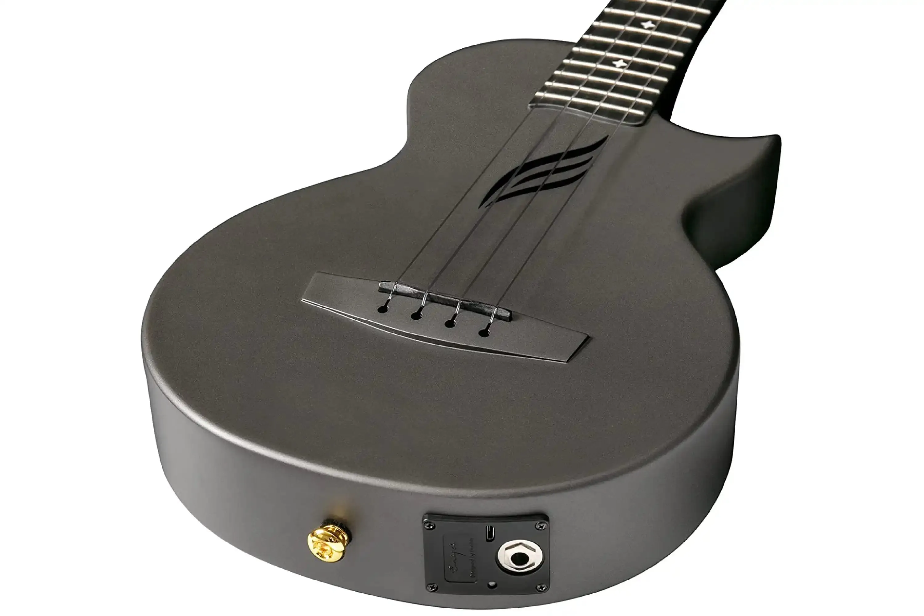 Enya Nova U PRO Carbon Fiber AcousticPlus Tenor Ukulele - Black - Image 4