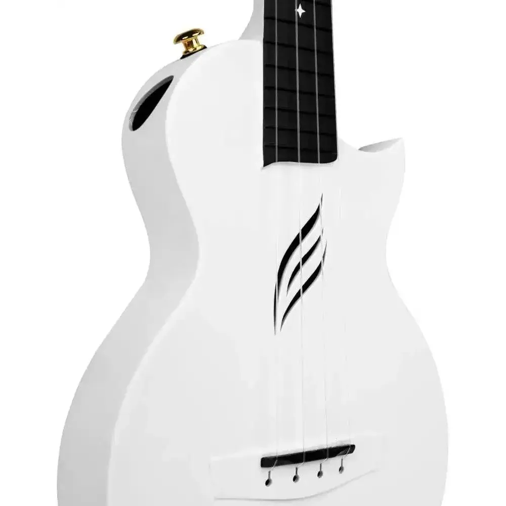 Enya Nova-U Carbon Fiber Acoustic Concert Ukulele - White - Image 3