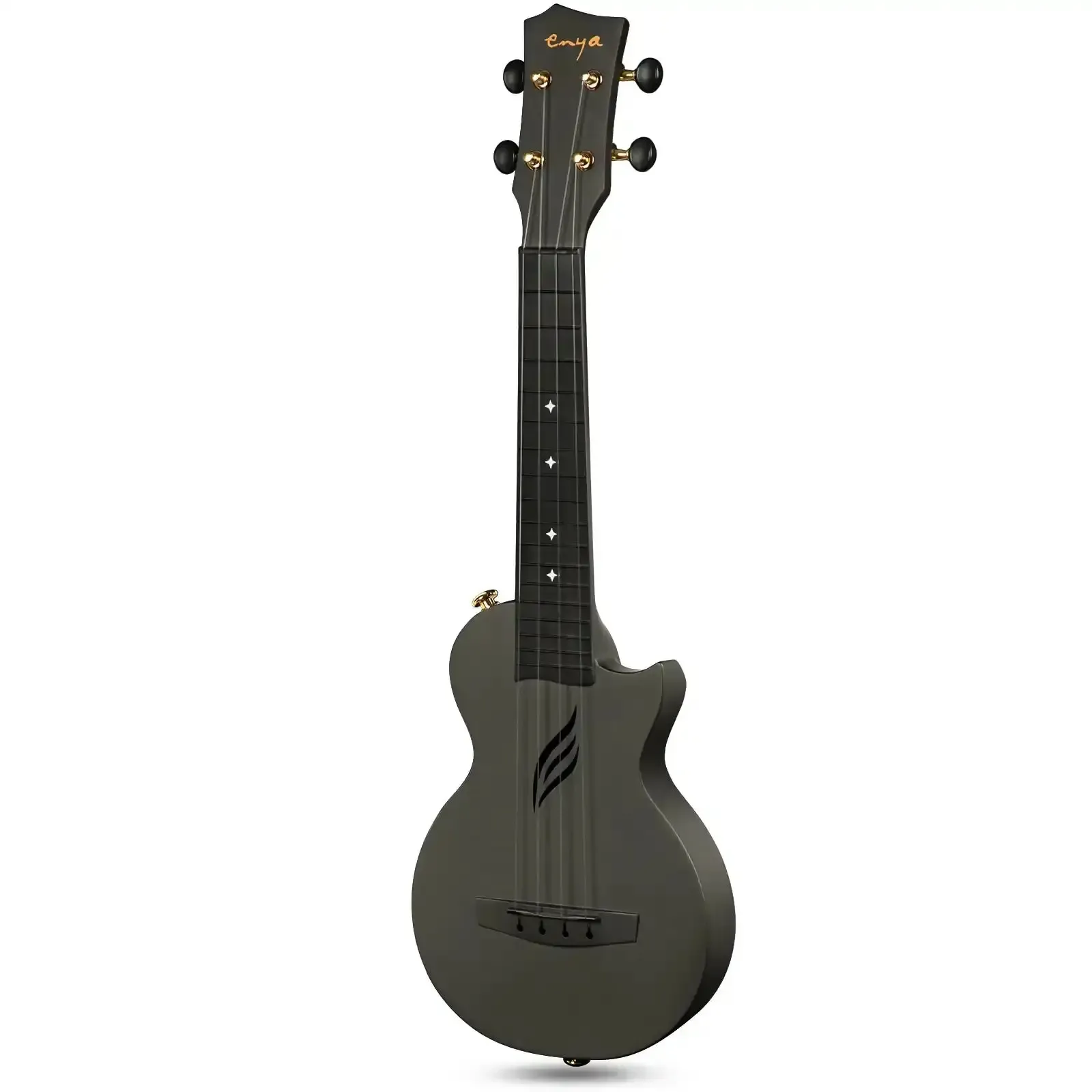 Enya Nova U Mini Black Soprano Ukulele "Mighty Mouse" - Image 2