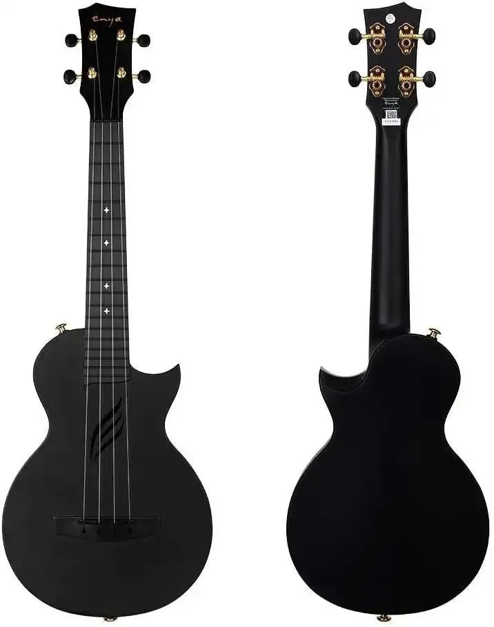 Enya Nova U Mini Black Soprano Ukulele "Mighty Mouse" - Image 4