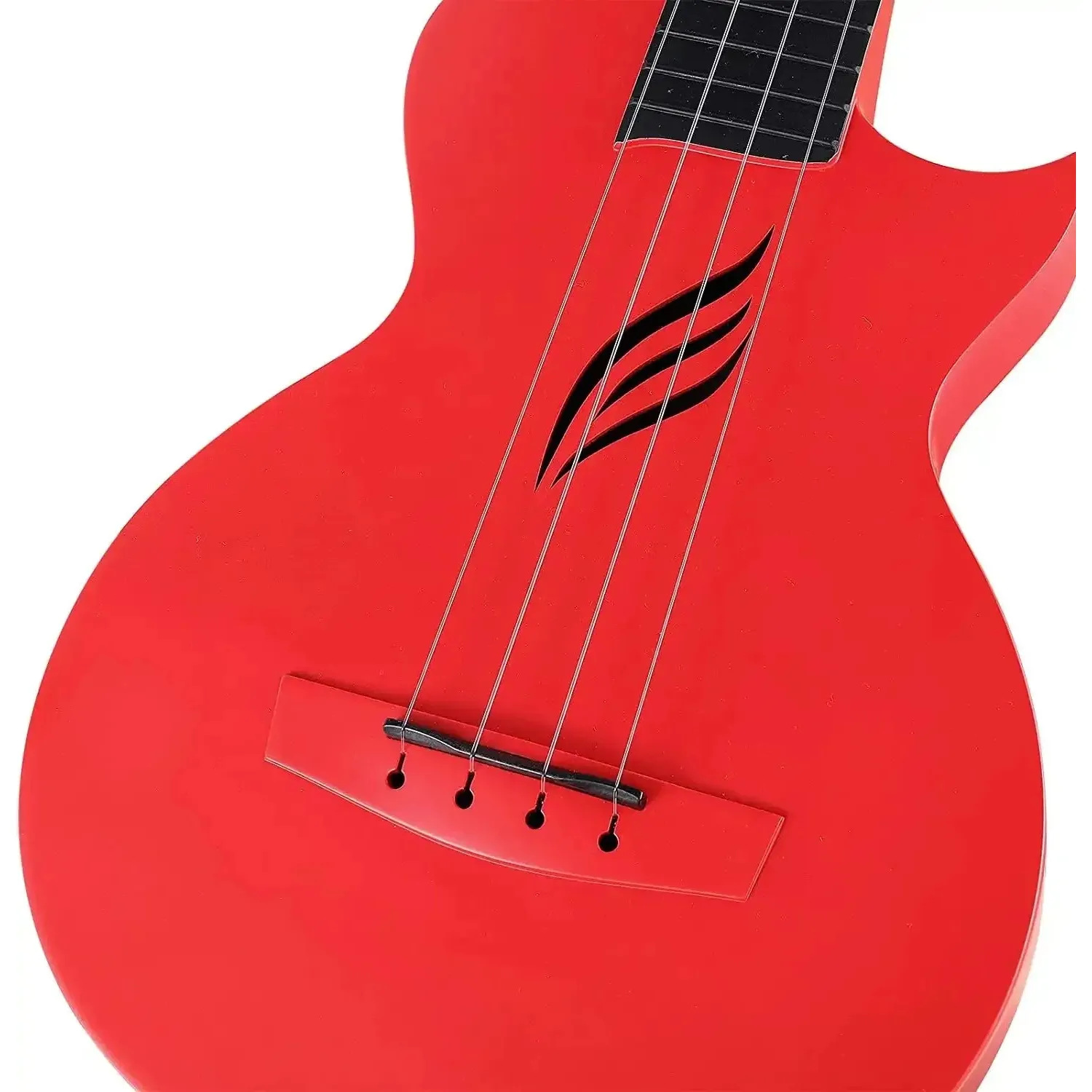 Enya Nova U Carbon Fiber Acoustic Concert Ukulele - Red - Image 4