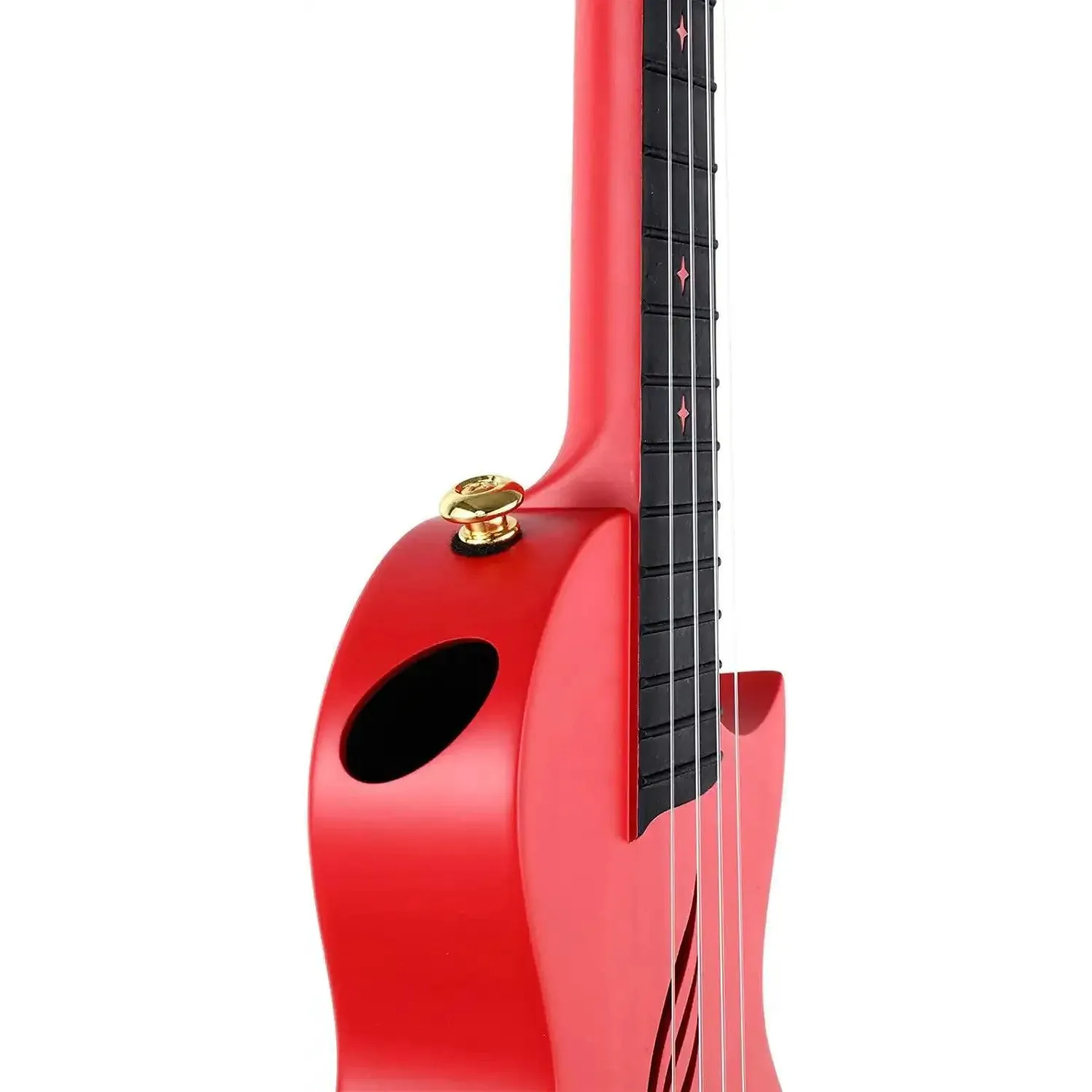 Enya Nova U Carbon Fiber Acoustic Concert Ukulele - Red - Image 6