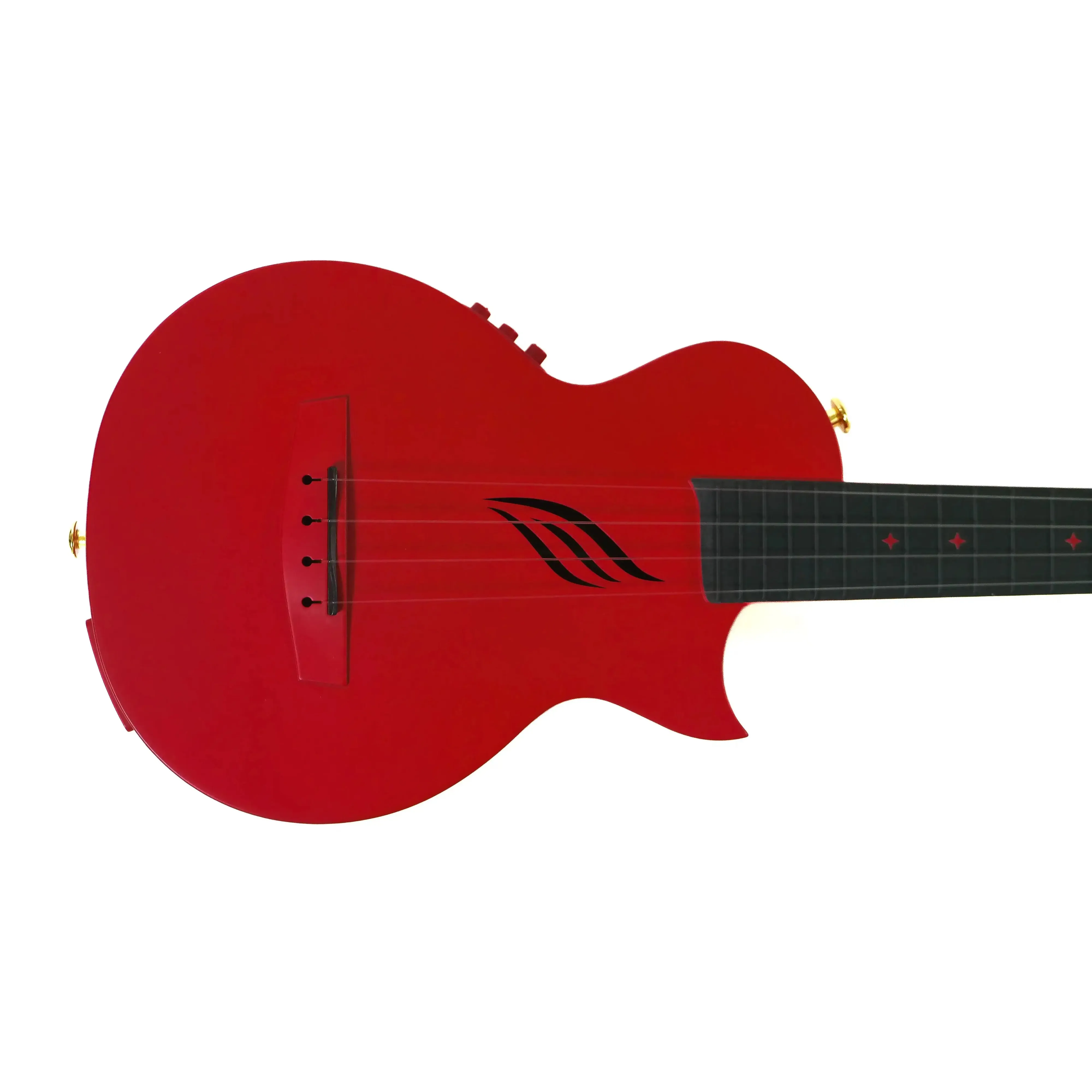 Enya Nova UE/RD Red Concert Ukulele w/ Pickup - Image 2
