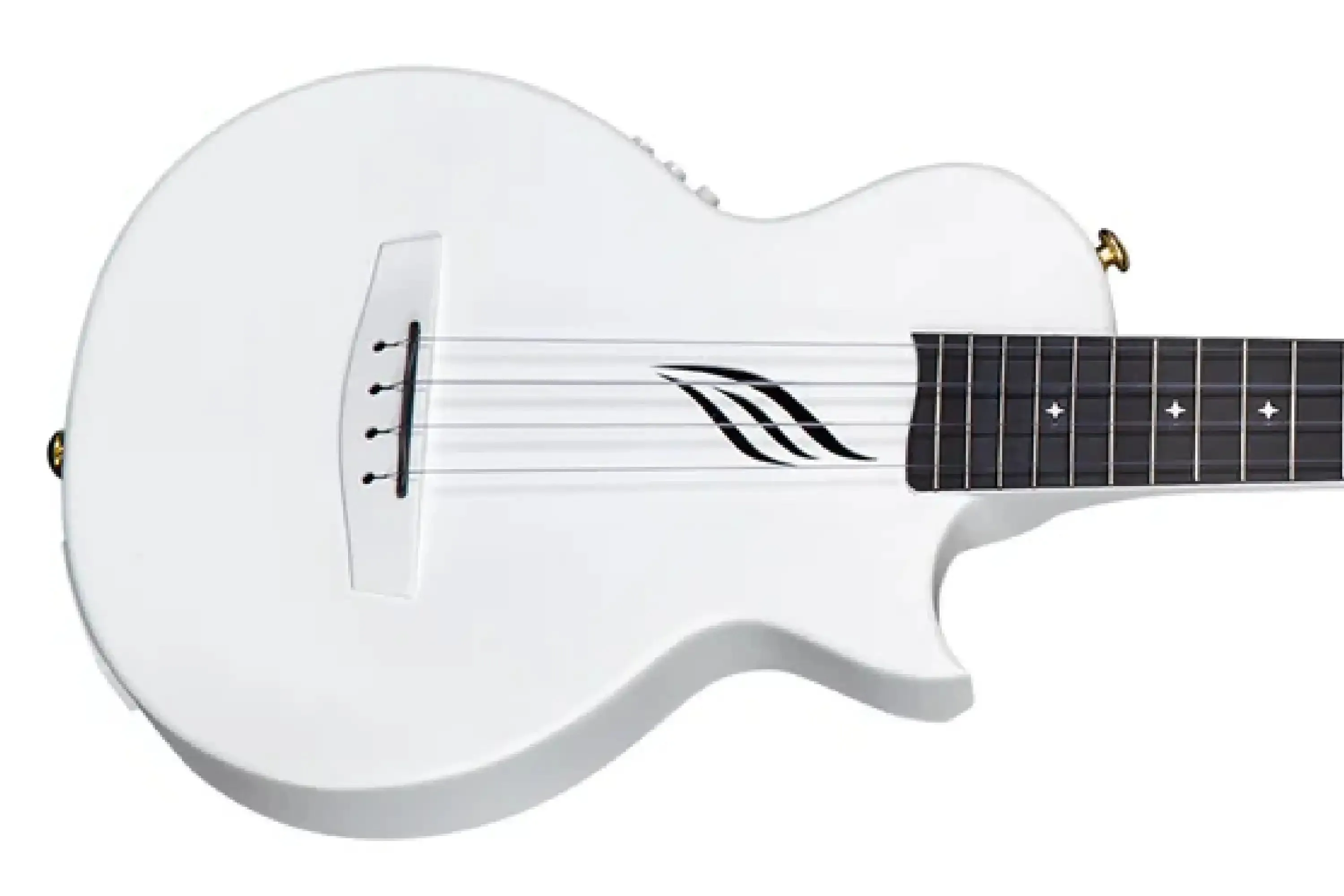 Enya Nova UE/WH Pro White Tenor Ukulele w/ Pickup - Image 2