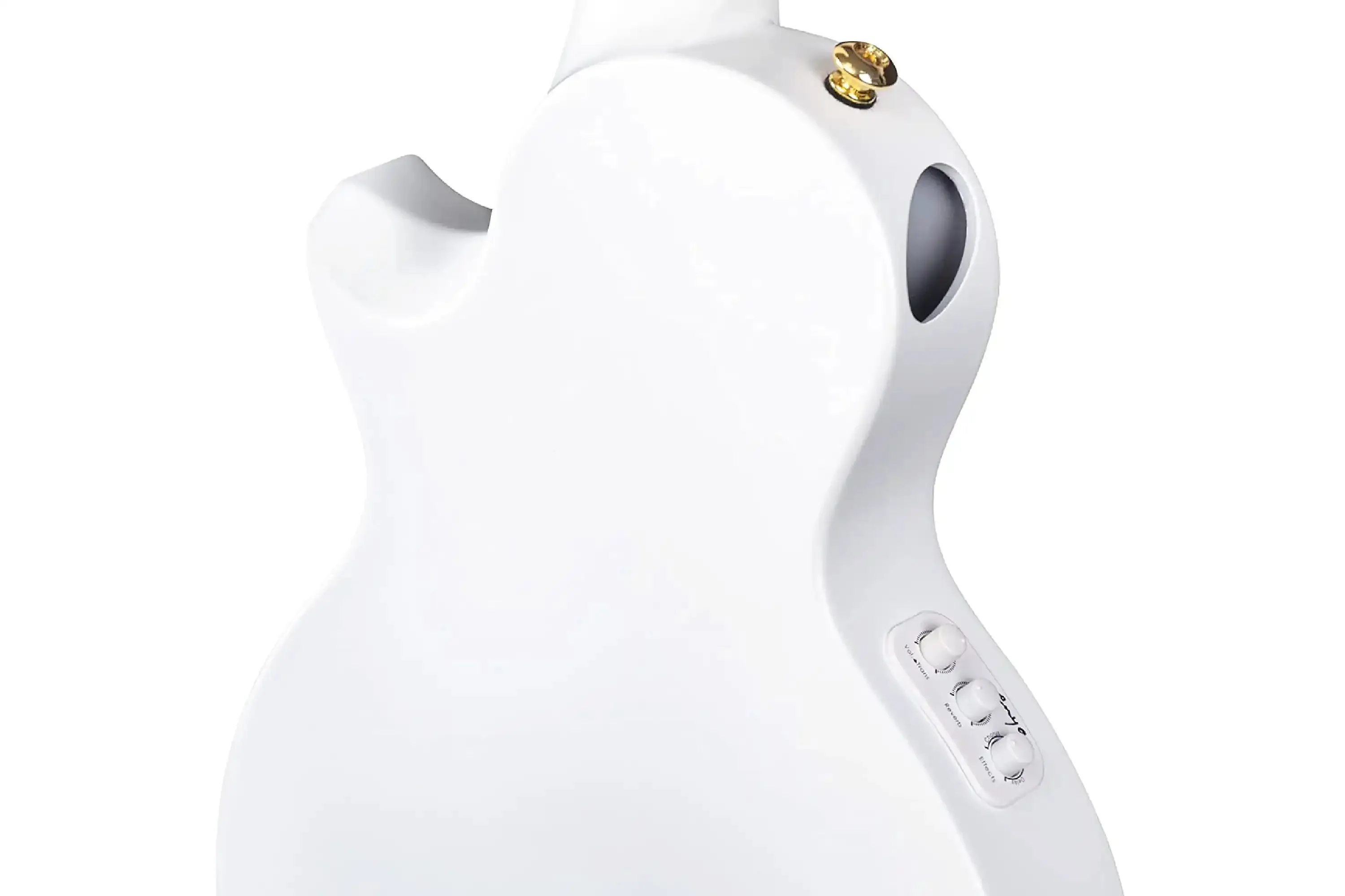 Enya Nova UE/WH Pro White Tenor Ukulele w/ Pickup - Image 4