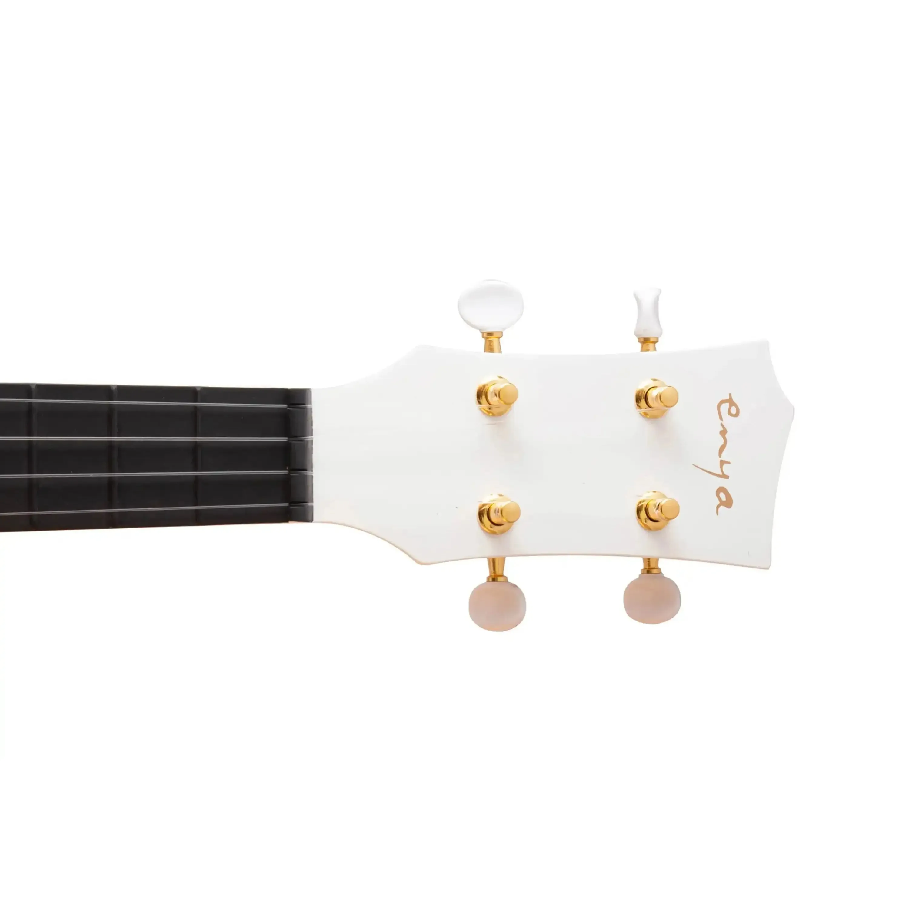Enya Nova UE/WH White Concert Ukulele w/ Pickup - Image 8