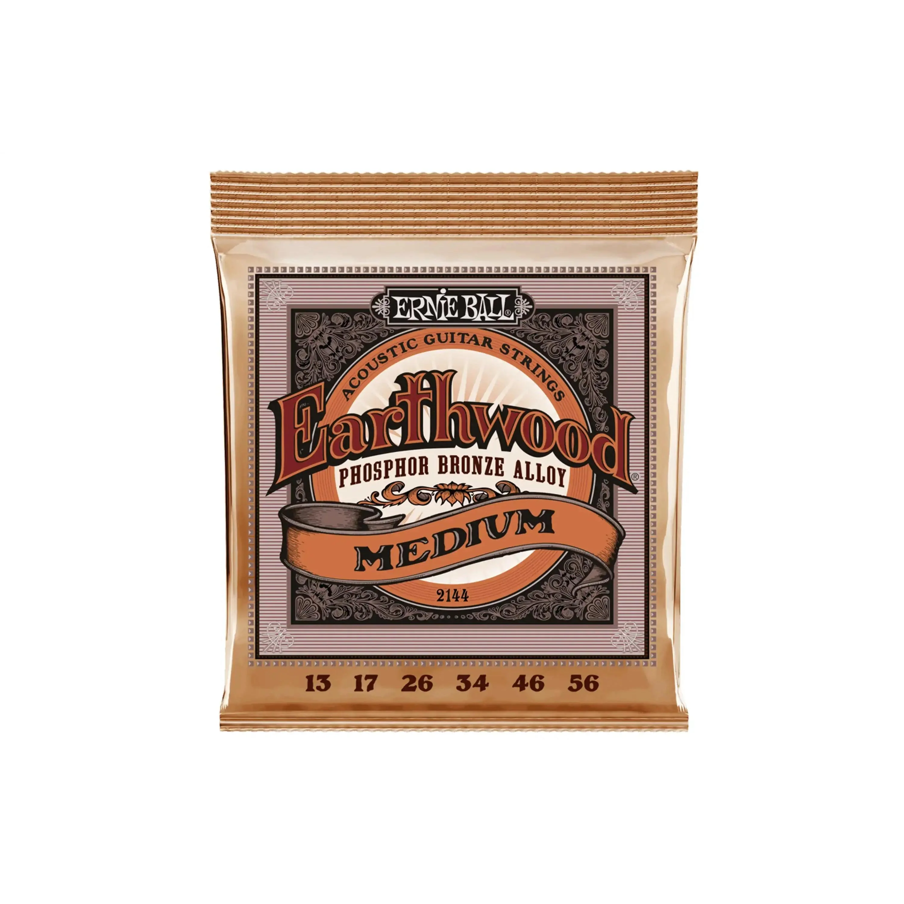 Ernie Ball Earthwood Medium Phosphor Bronze Acoustic Guitar Strings - 13-56
