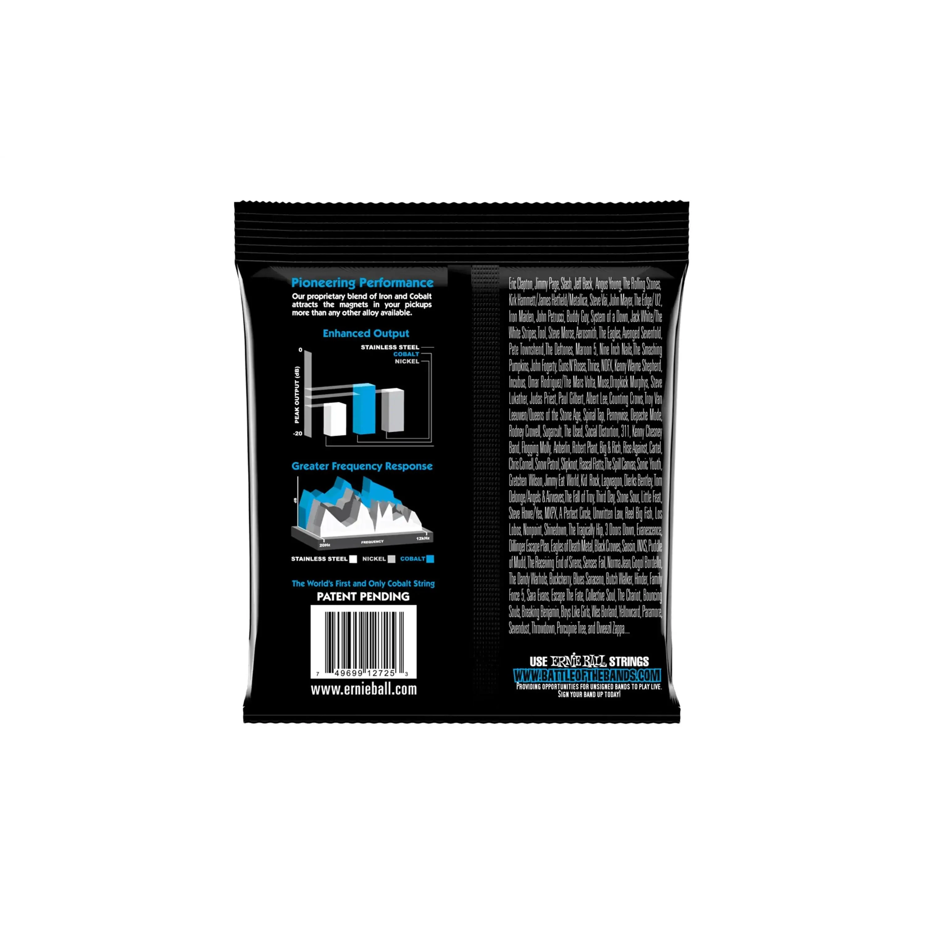 Ernie Ball Extra Slinky Cobalt Electric Guitar Strings - 8-38 - Image 2
