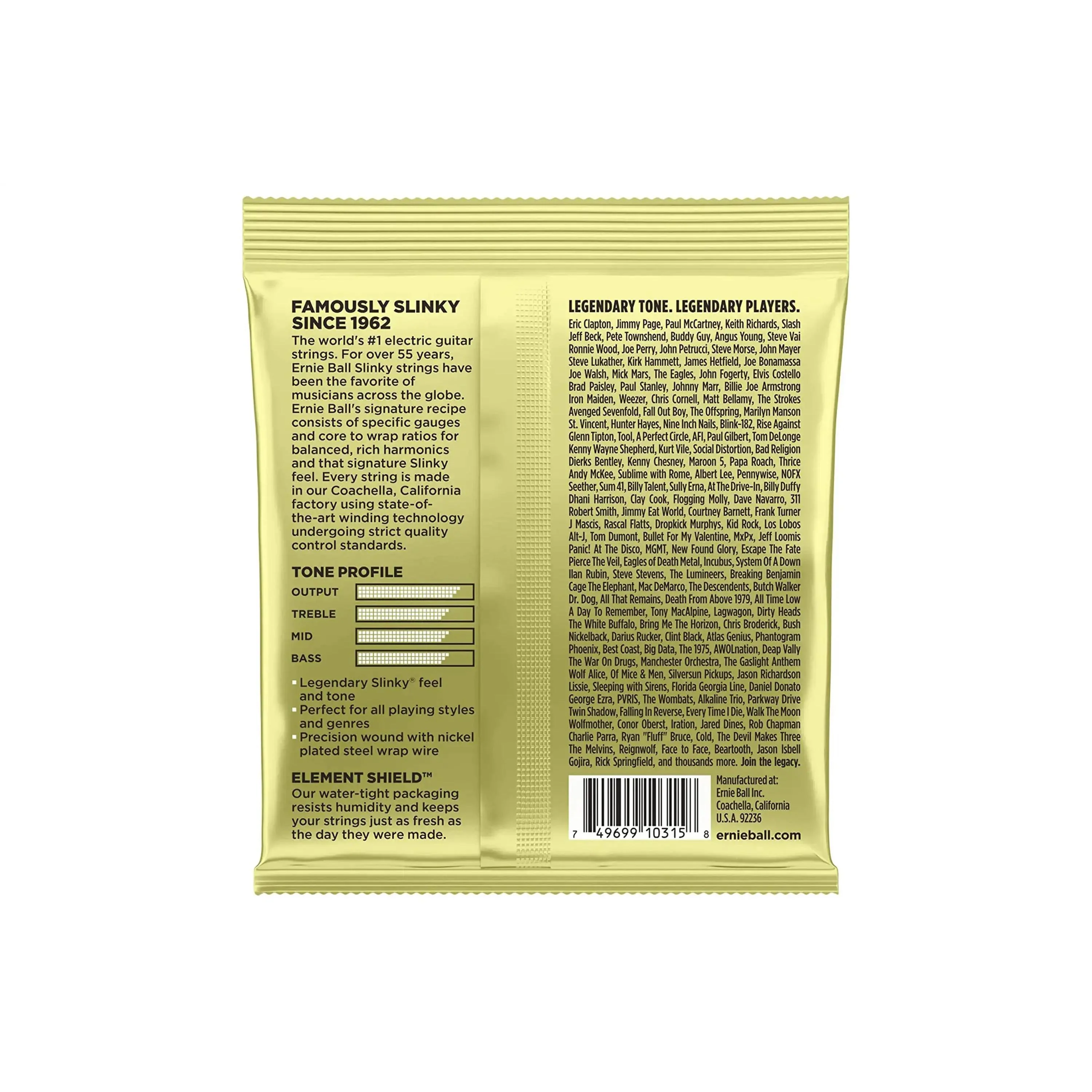 Ernie Ball Mammoth Slinky Nickel Wound Electric Guitar Strings with Wound G - 12-62 Gauge - Image 2