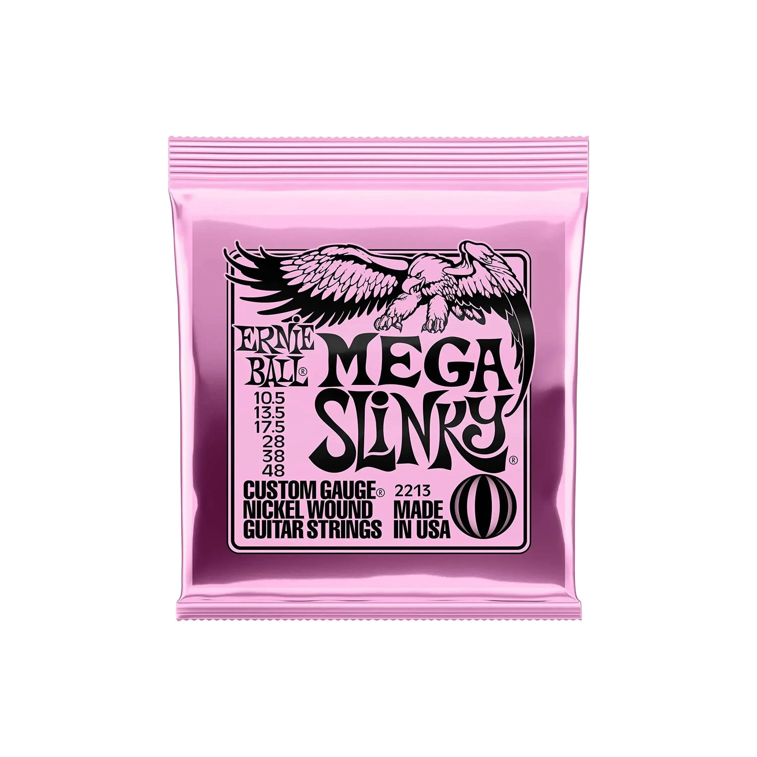 Ernie Ball Mega Slinky Nickel Wound Electric Guitar Strings - 10.5-48 Gauge