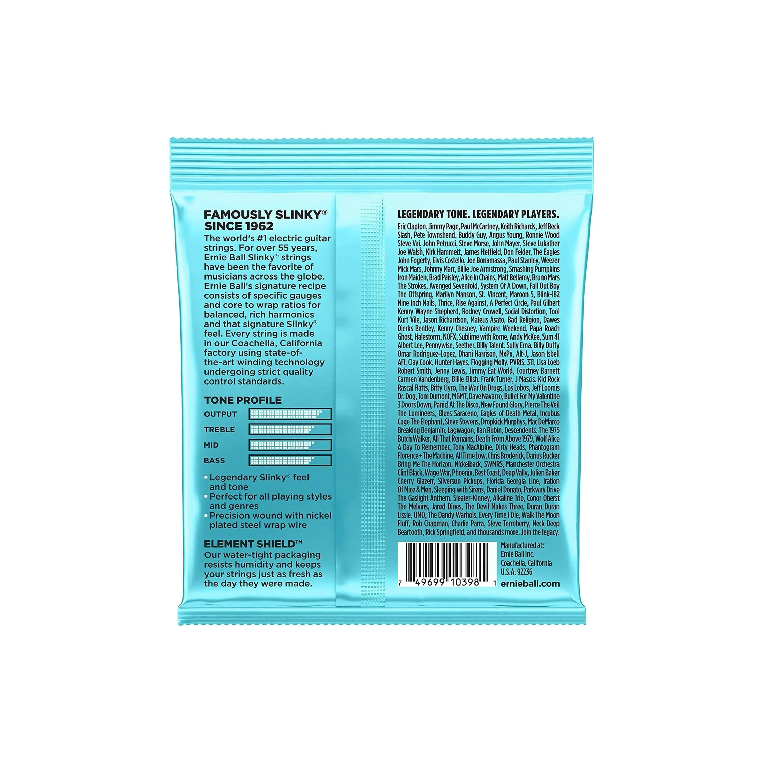 Ernie Ball Mighty Slinky Nickel Wound Electric Guitar Strings - 8.5-40 Gauge - Image 2