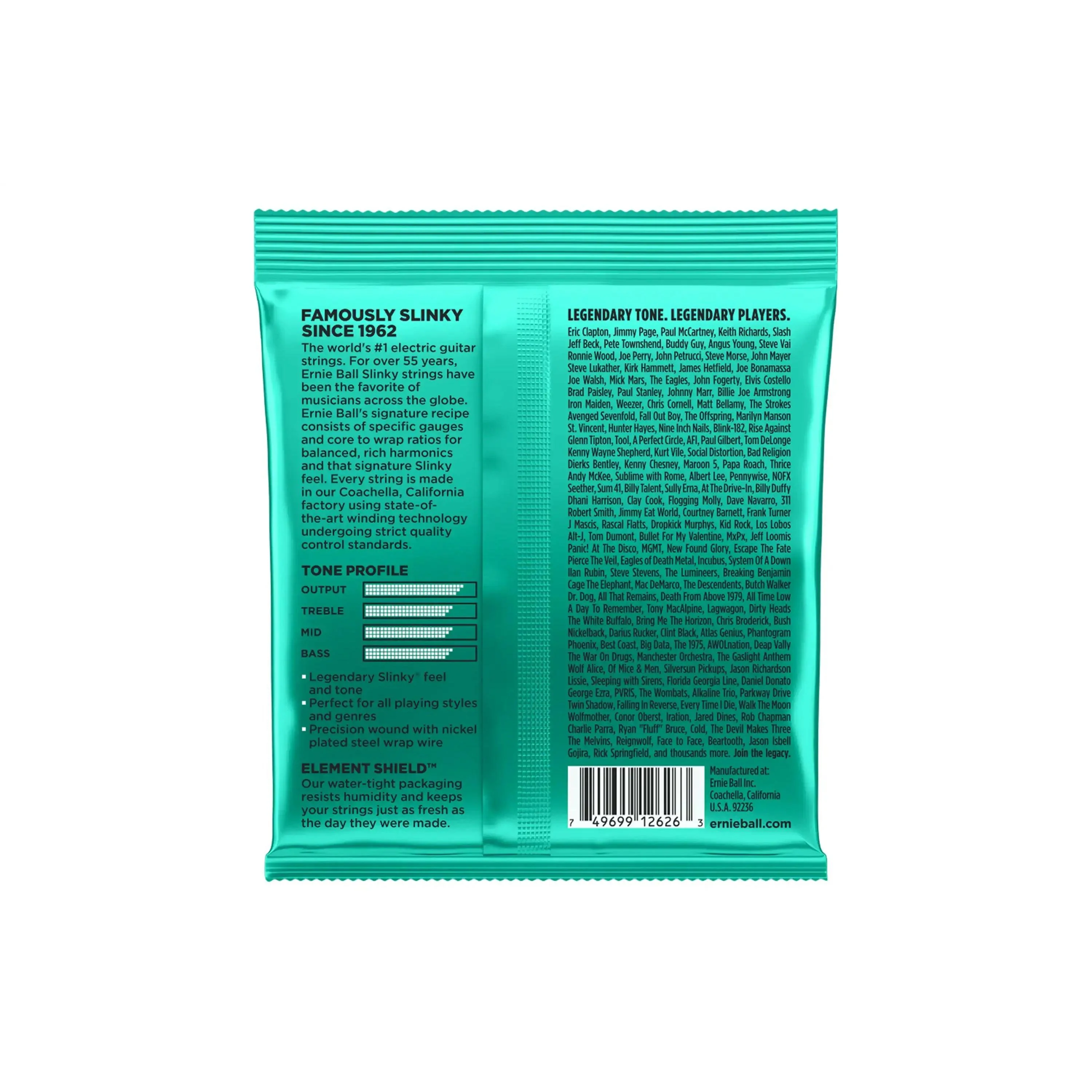 Ernie Ball Not Even Slinky Nickel Wound Electric Guitar Strings - 12-56 - Image 2