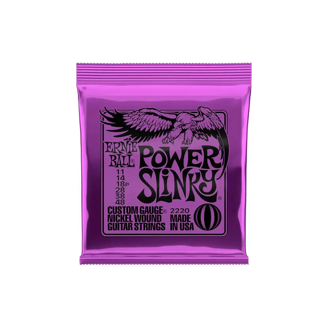 Ernie Ball Power Slinky Nickel Wound Electric Guitar Strings - .011 - .048