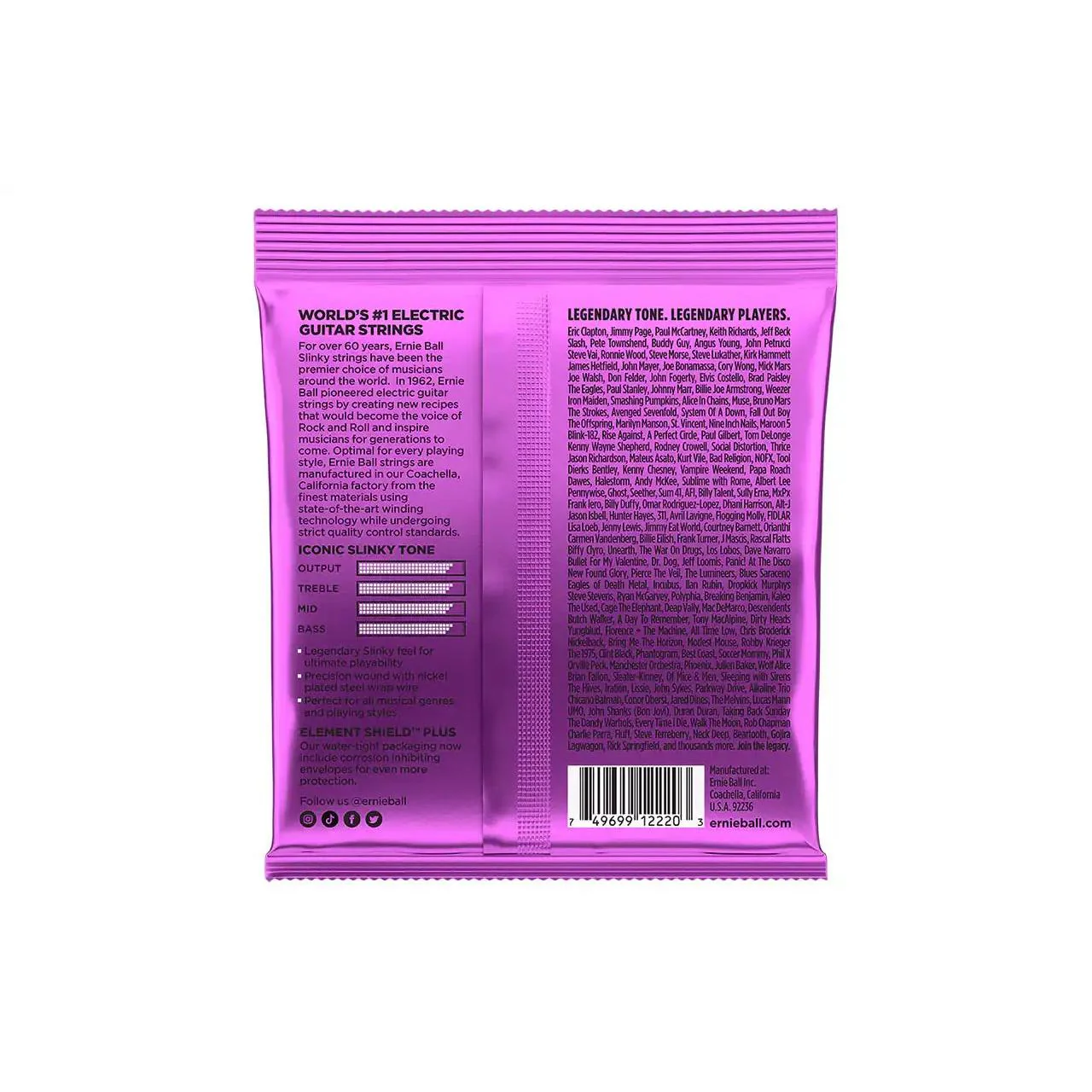 Ernie Ball Power Slinky Nickel Wound Electric Guitar Strings - .011 - .048 - Image 2