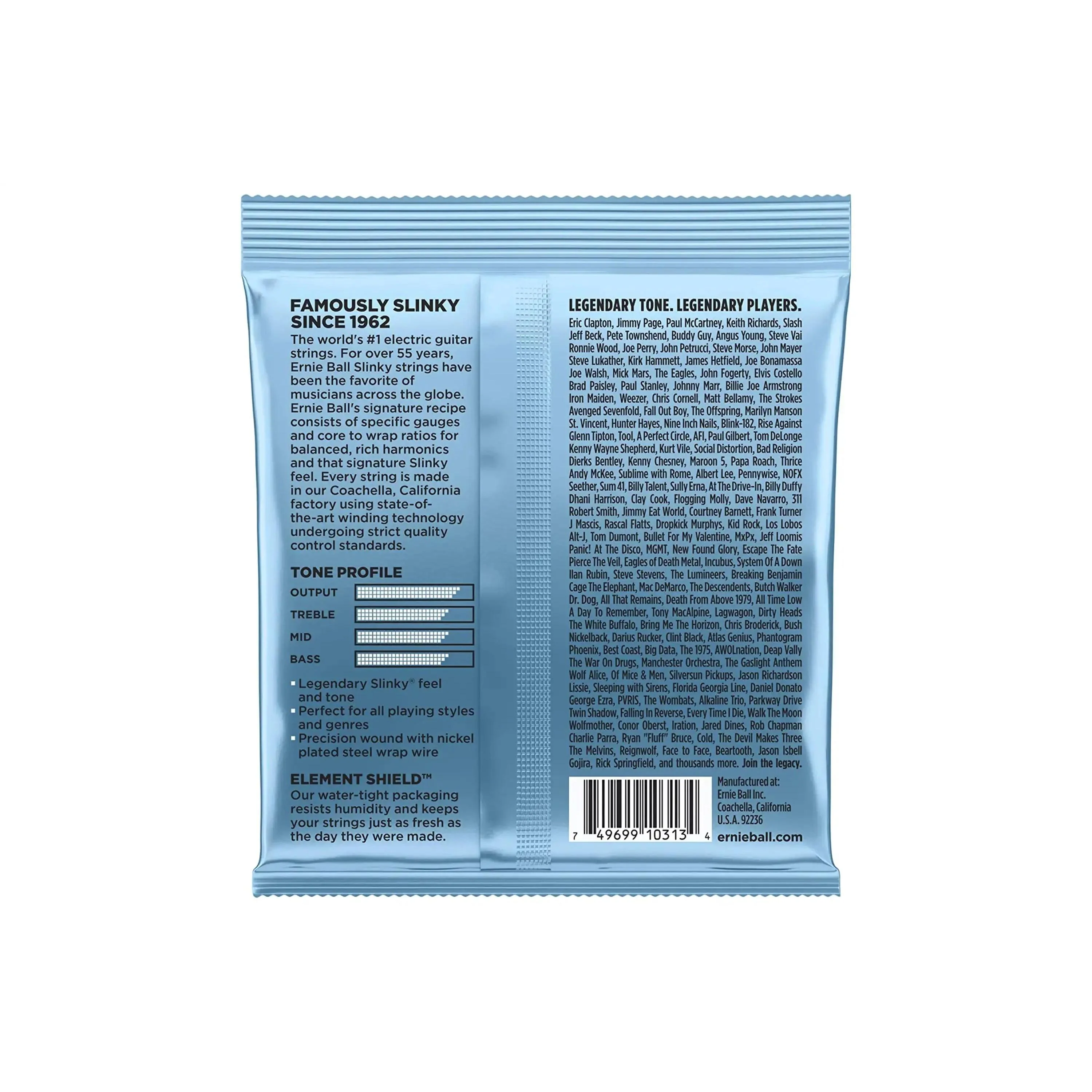 Ernie Ball Primo Slinky Nickel Wound Electric Guitar Strings - 9.5-44 Gauge - Image 2