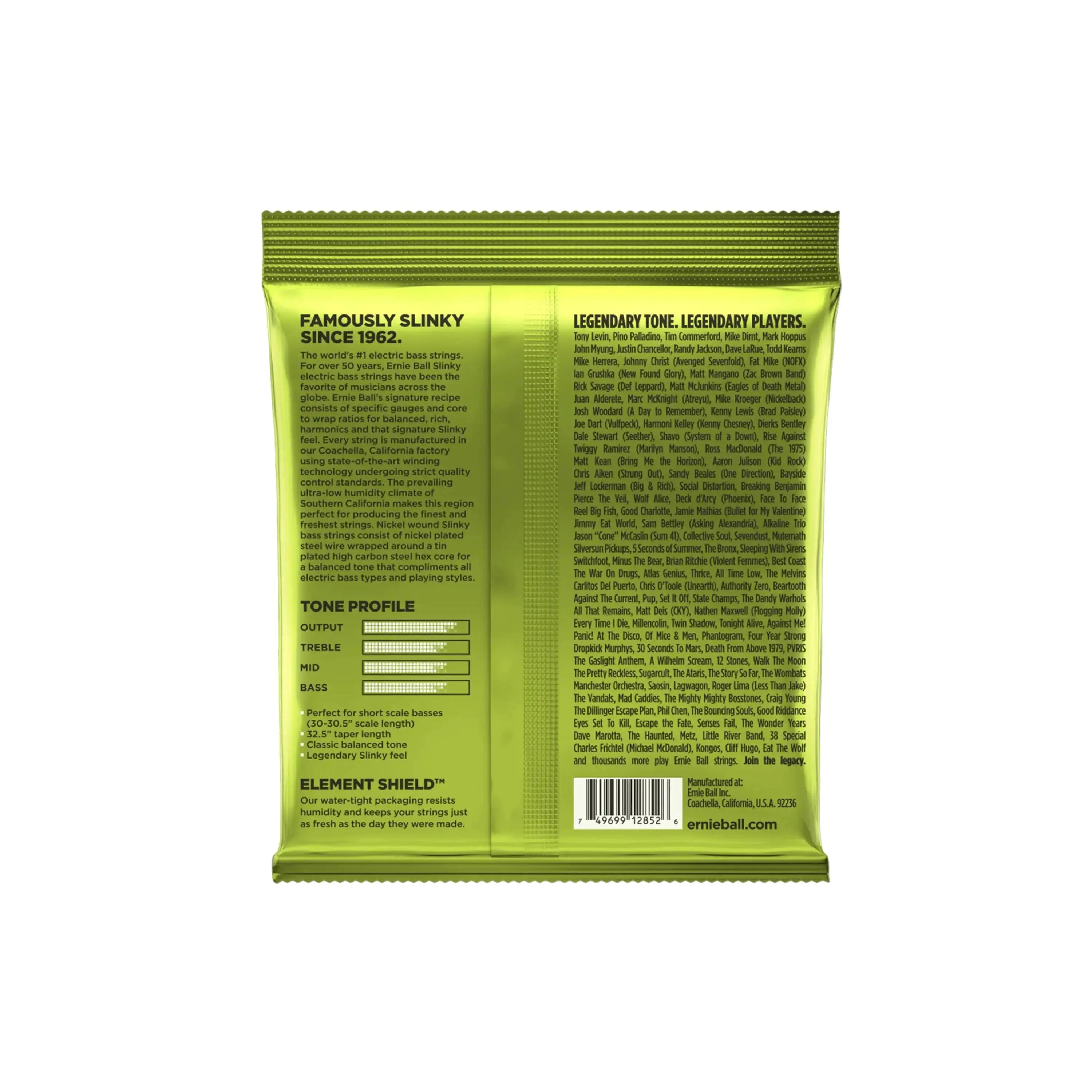 Ernie Ball Regular Slinky Short Scale Nickel Electric Bass Strings - 45-105 Gauge - Image 2
