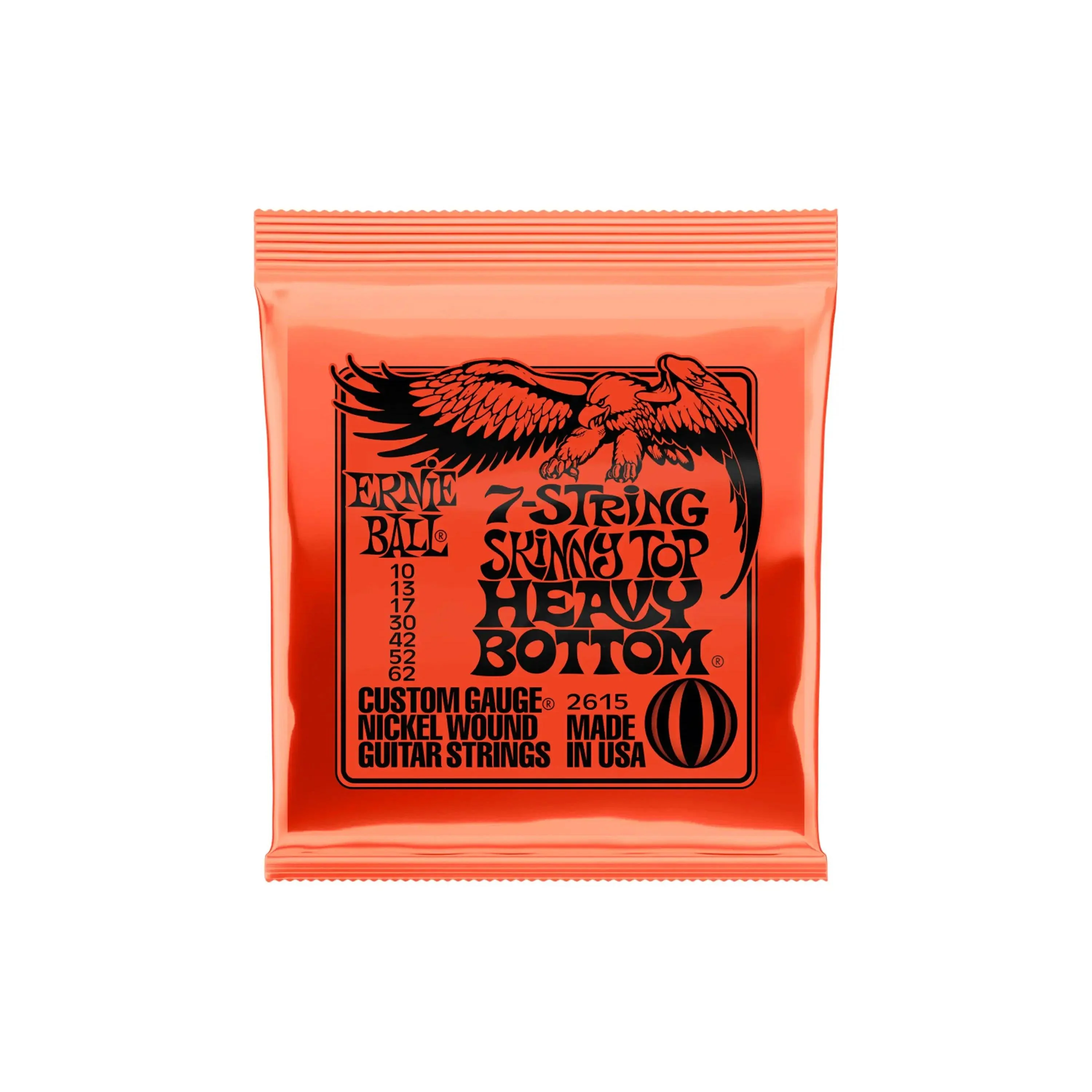 Ernie Ball Skinny Top Heavy Bottom Nickel Wound Electric 7-String Guitar Strings - 10-62 Gauge