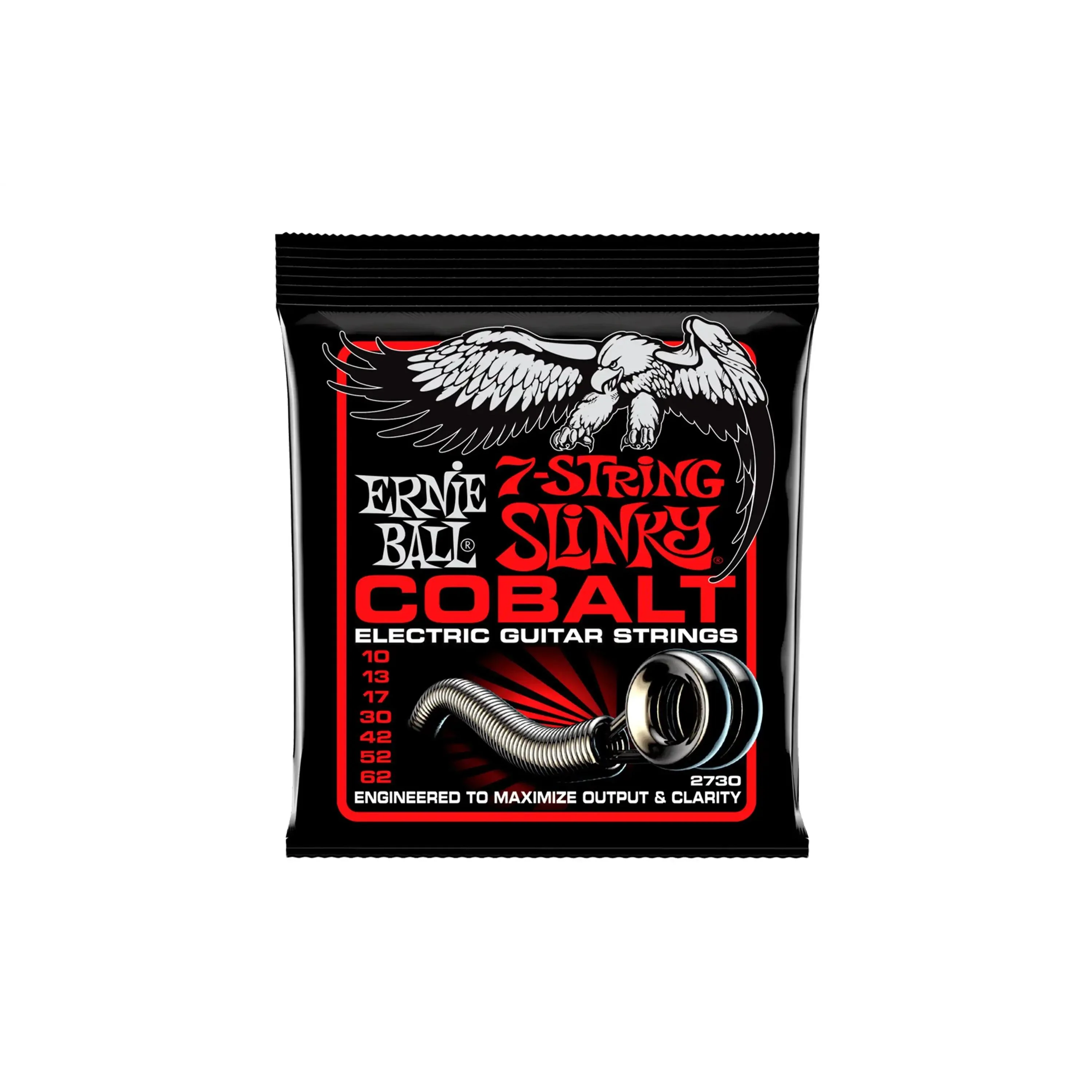 Ernie Ball Skinny Top Heavy Bottom Slinky Cobalt 7-String Electric Guitar Strings - 10-62