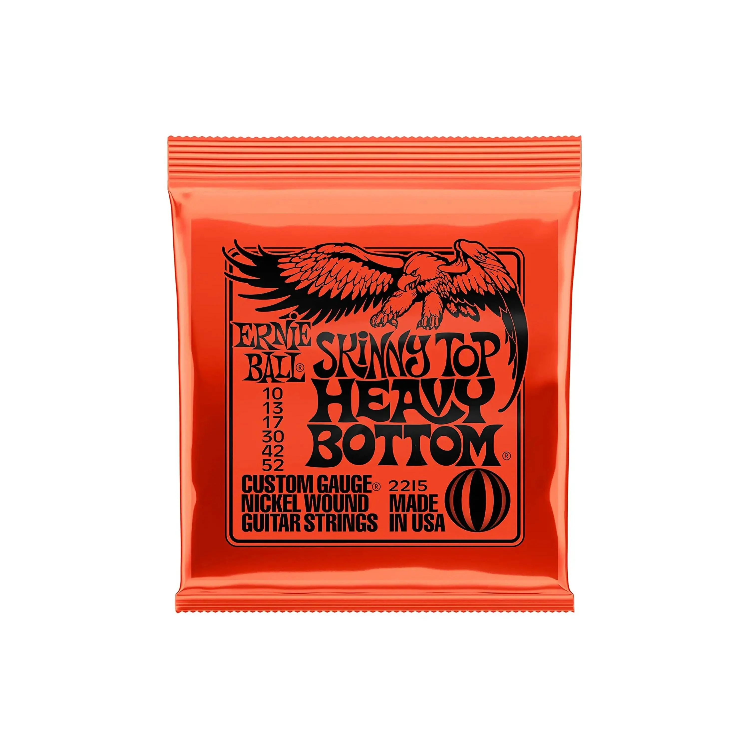 Ernie Ball Skinny Top Heavy Bottom Slinky Nickel Wound Electric Guitar Strings - 10-52 Gauge